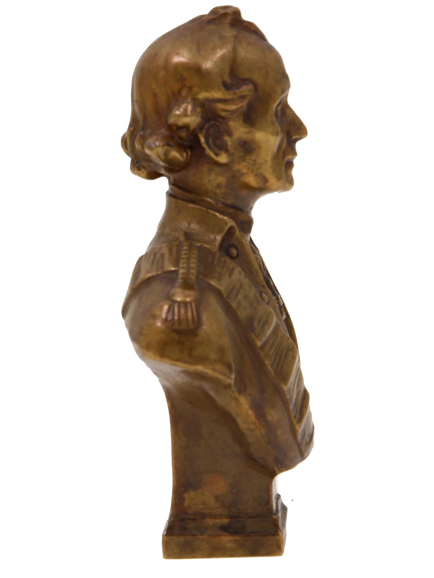 VINTAGE BRONZE BUST OF RUSSIAN COMMANDER SUVOROV PIC-2