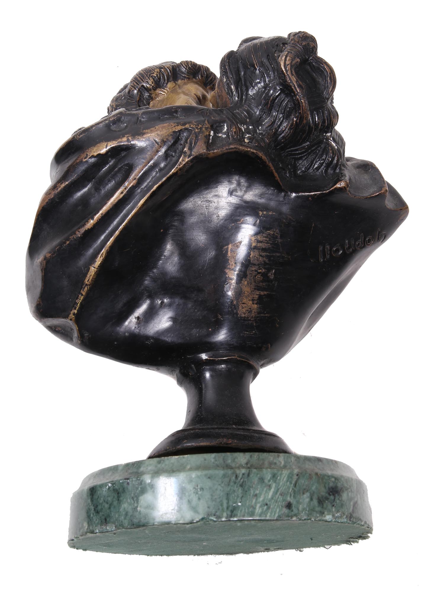 AFTER JEAN ANTONIE HOUDON FRENCH BRONZE SCULPTURE PIC-2