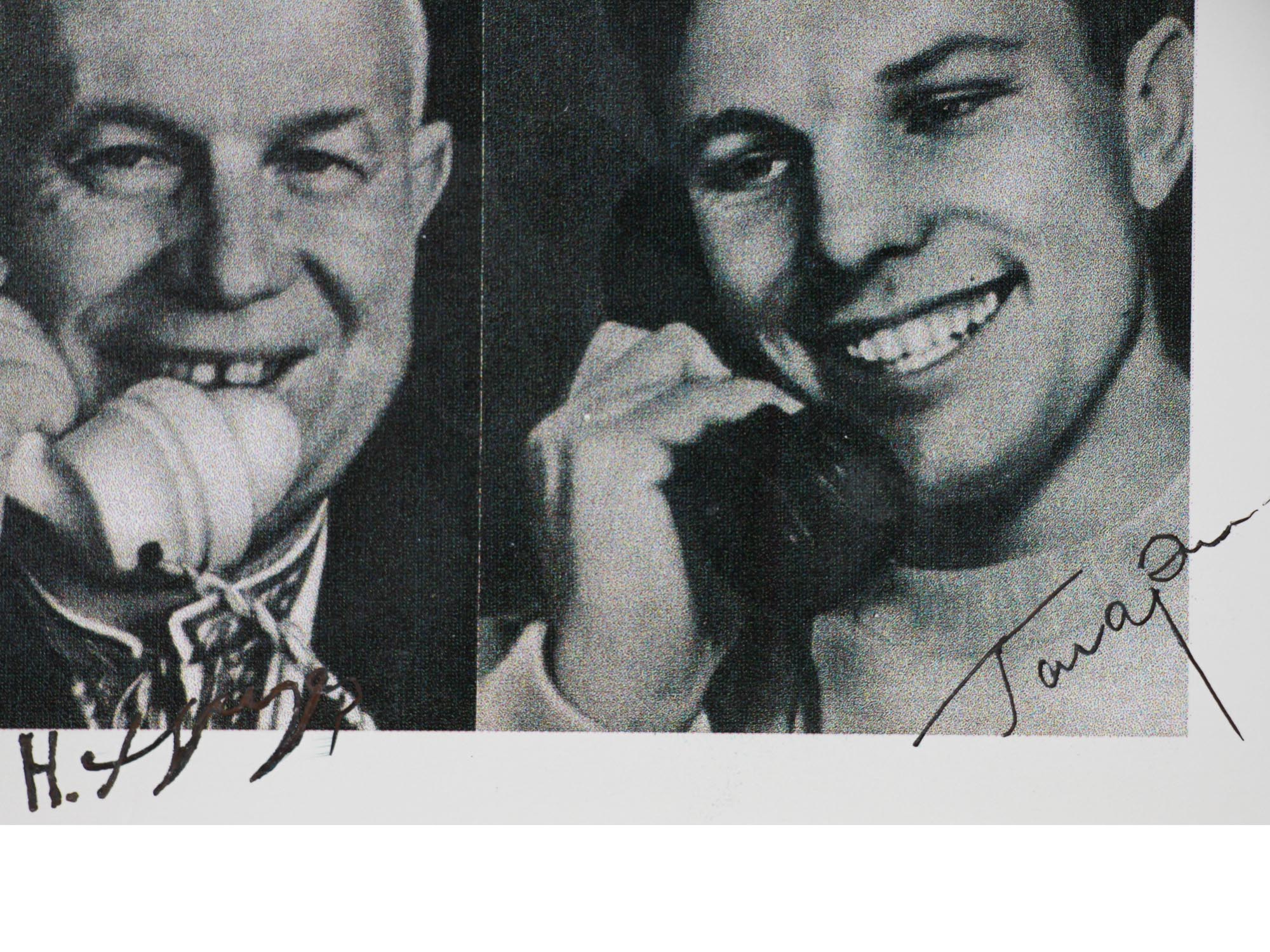 A SOVIET PHOTO SIGNED KHRUSHCHEV AND GAGARIN PIC-2