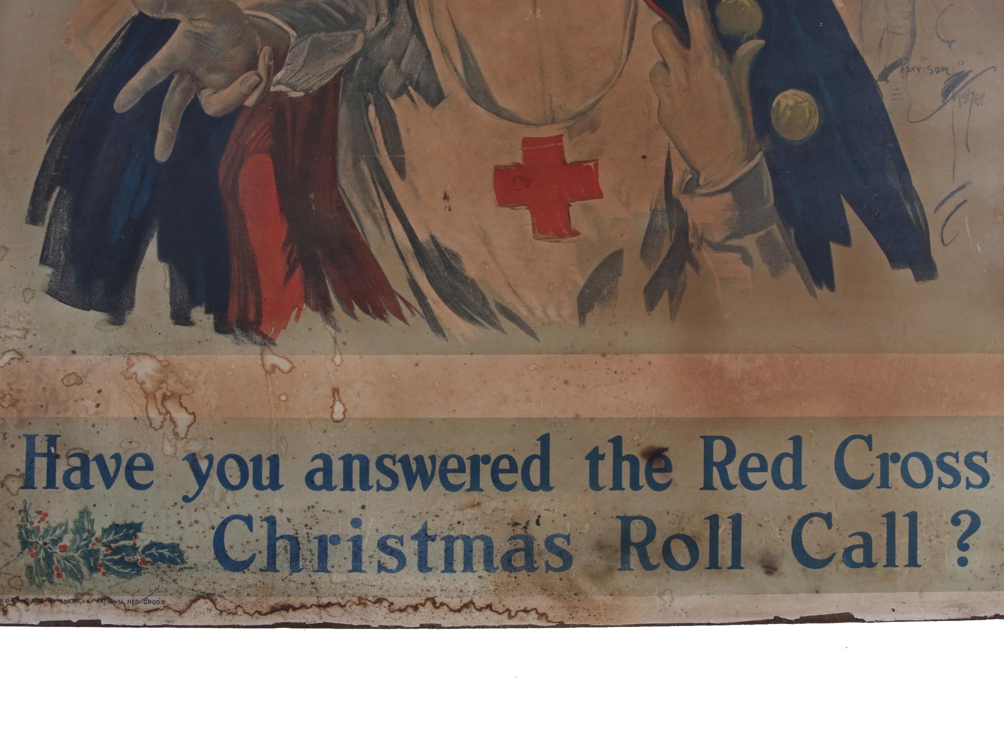 WWI AMERICAN RED CROSS POSTER BY HARRISON FISHER PIC-2