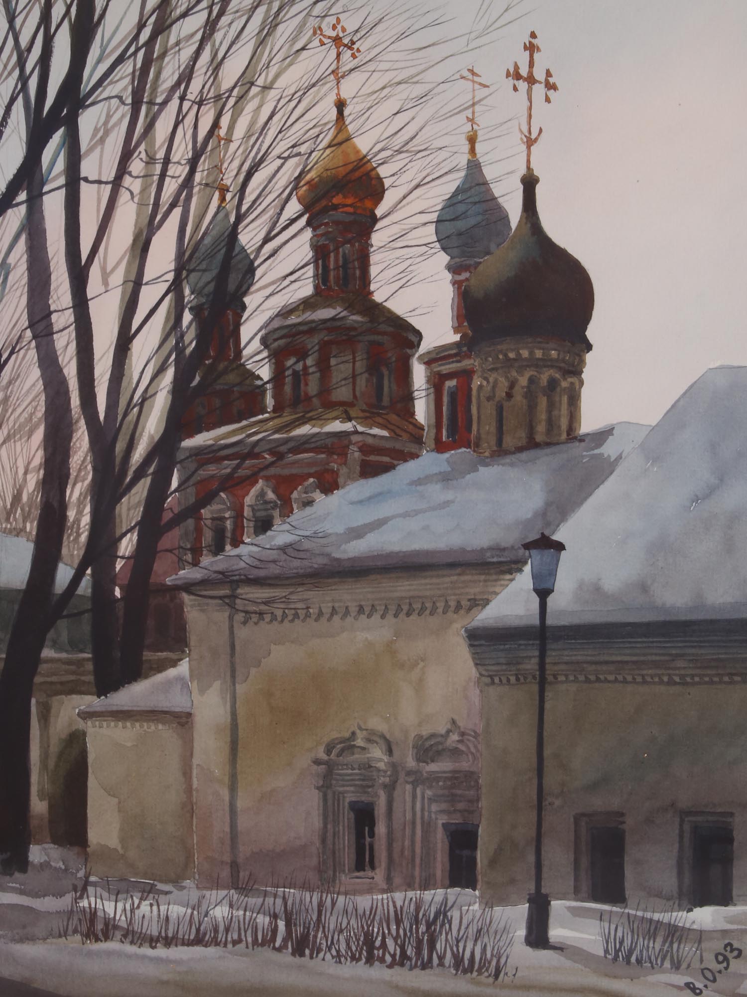 RUSSIAN WATERCOLOR PAINTING BY VYACHESLAV ORELSKY PIC-1