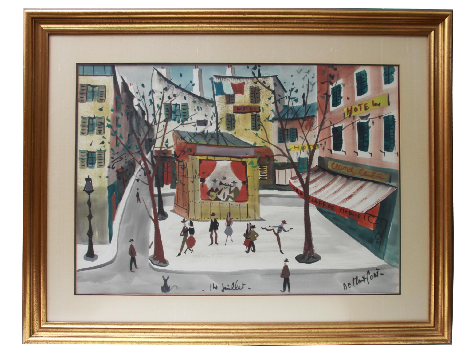 A CHARLES DE MONTFORT FRENCH MODERNIST PAINTING PIC-0