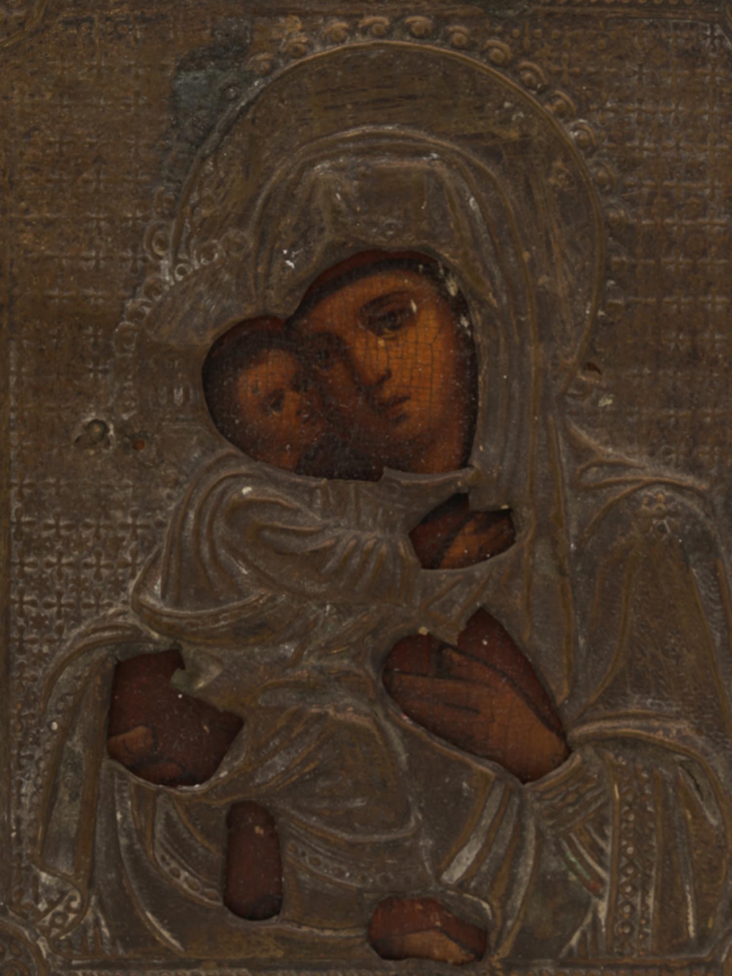 RUSSIAN ORTHODOX ICON VLADIMIRSKAYA MOTHER OF GOD PIC-1