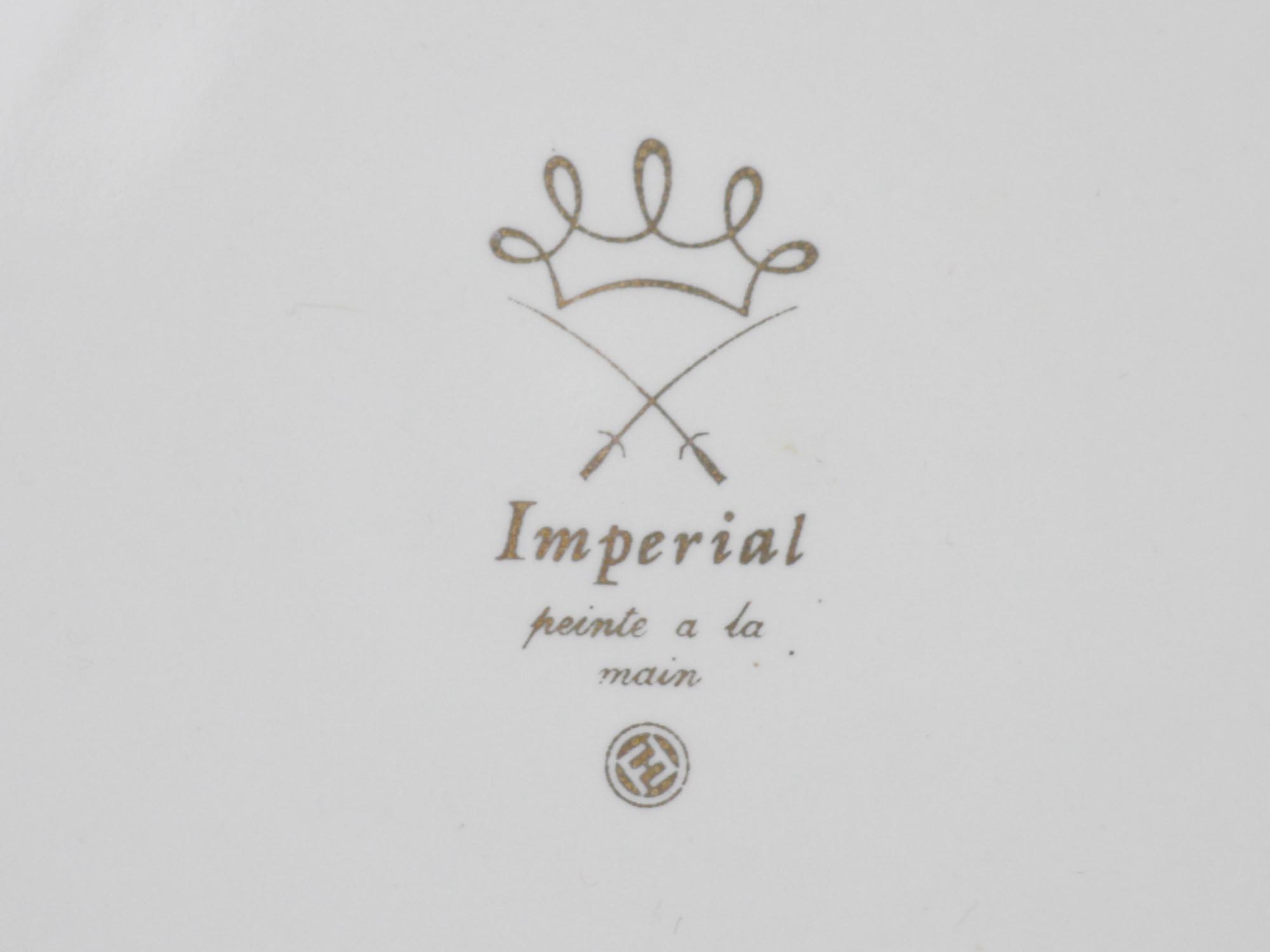 ANTIQUE LIMOGES IMPERIAL CABINET PORCELAIN PLATES PIC-7