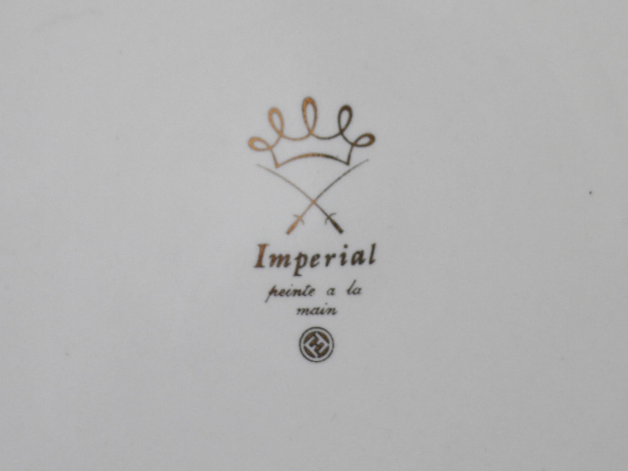 ANTIQUE LIMOGES IMPERIAL CABINET PORCELAIN PLATES PIC-8