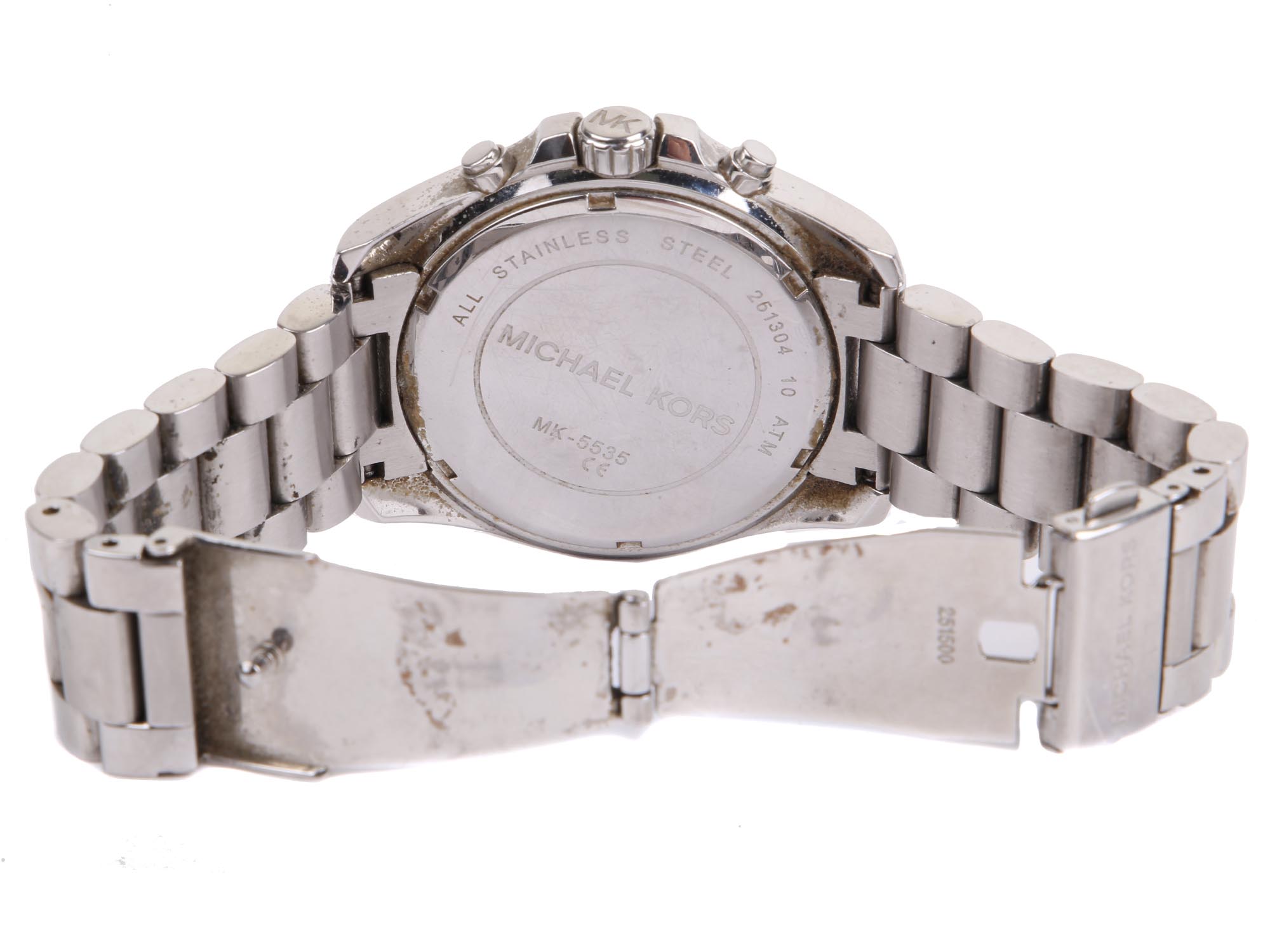A MICHAEL KORS MALE STAINLESS STEEL WRIST WATCH PIC-1