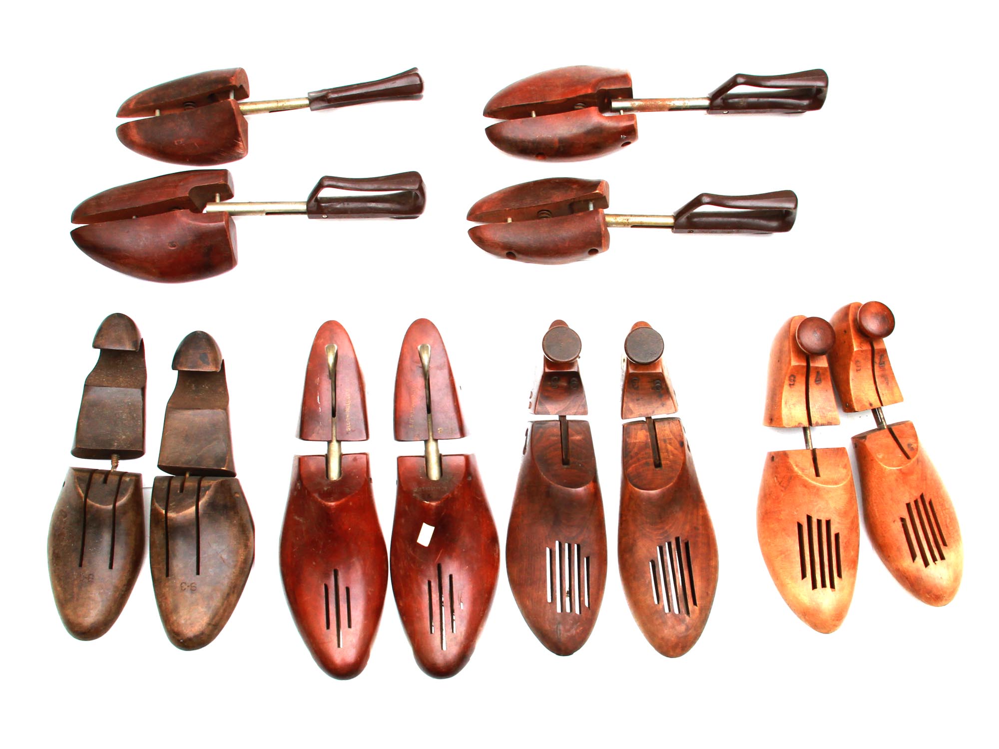 A COLLECTION OF VINTAGE WOODEN SHOE TREES WEBER PIC-0