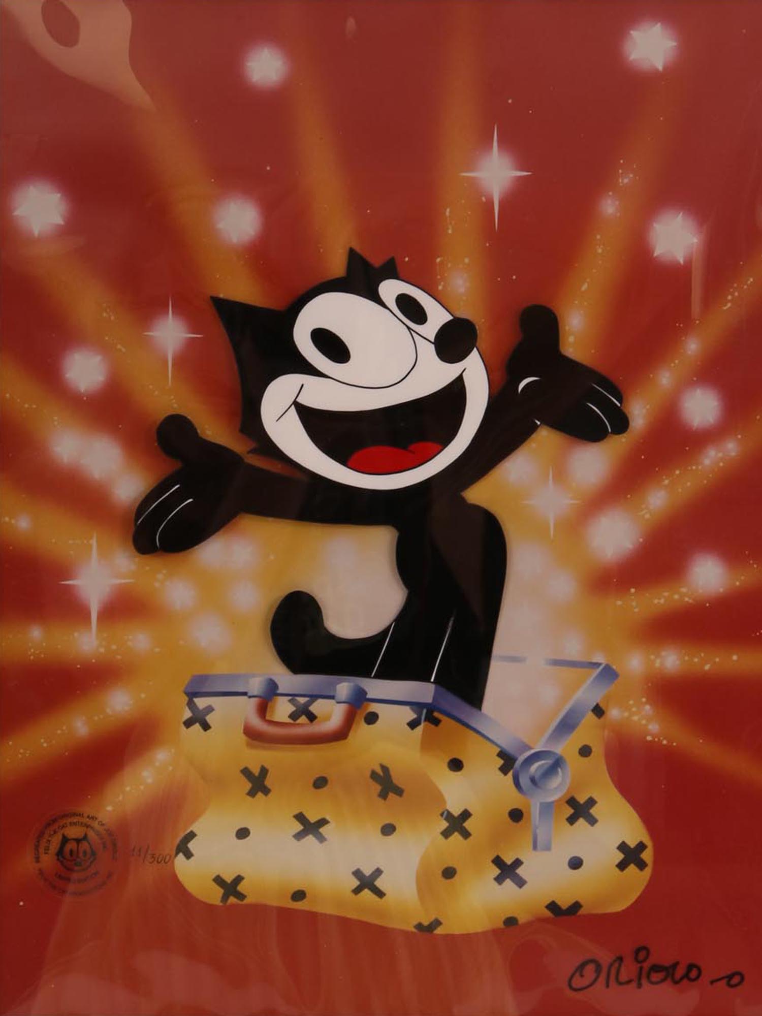 A VINTAGE LIMITED EDITION FELIX THE CAT CEL PRINT PIC-1