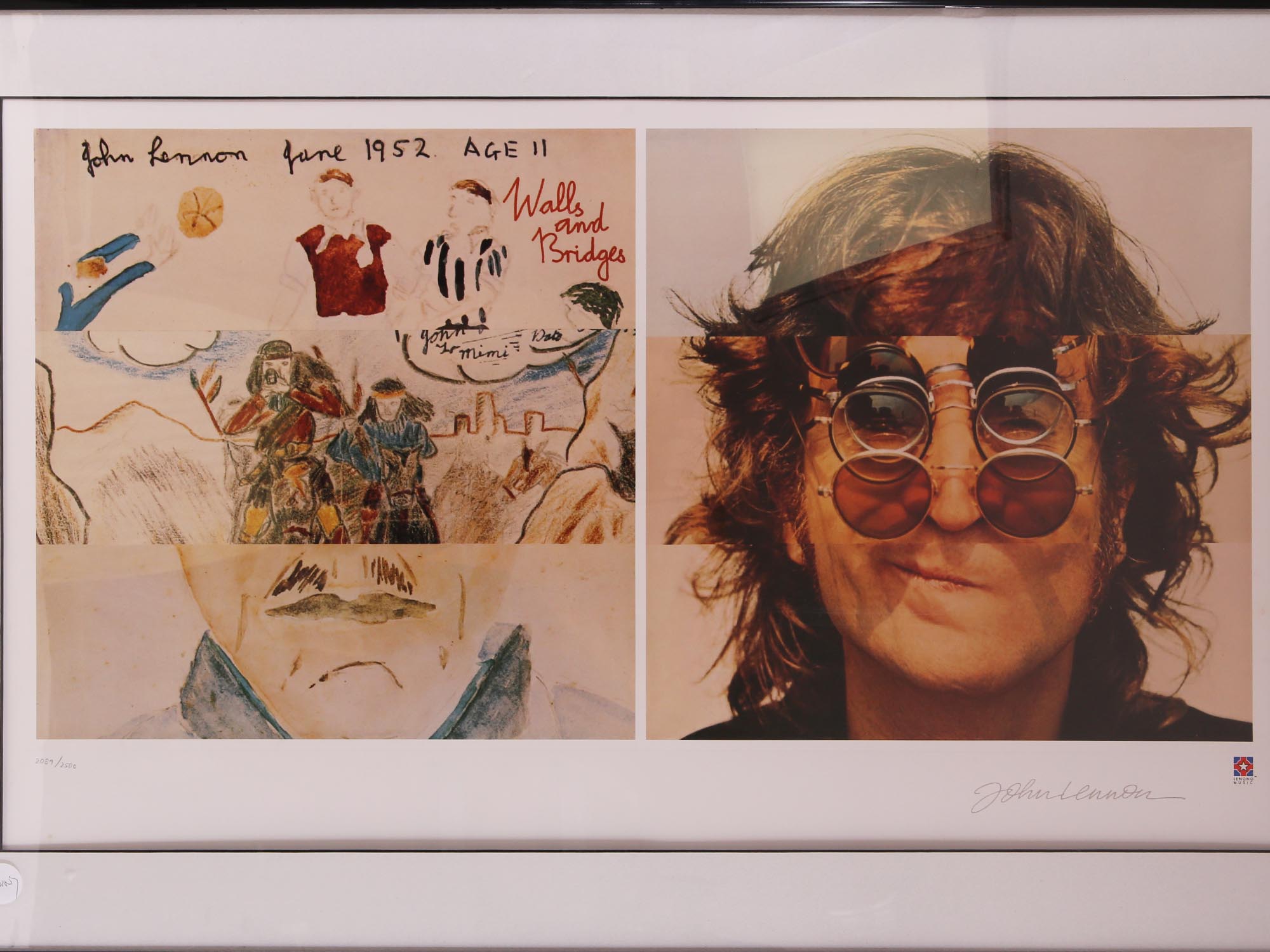 JOHN LENNON WALLS AND BRIDGES LITHOGRAPH POSTER PIC-1