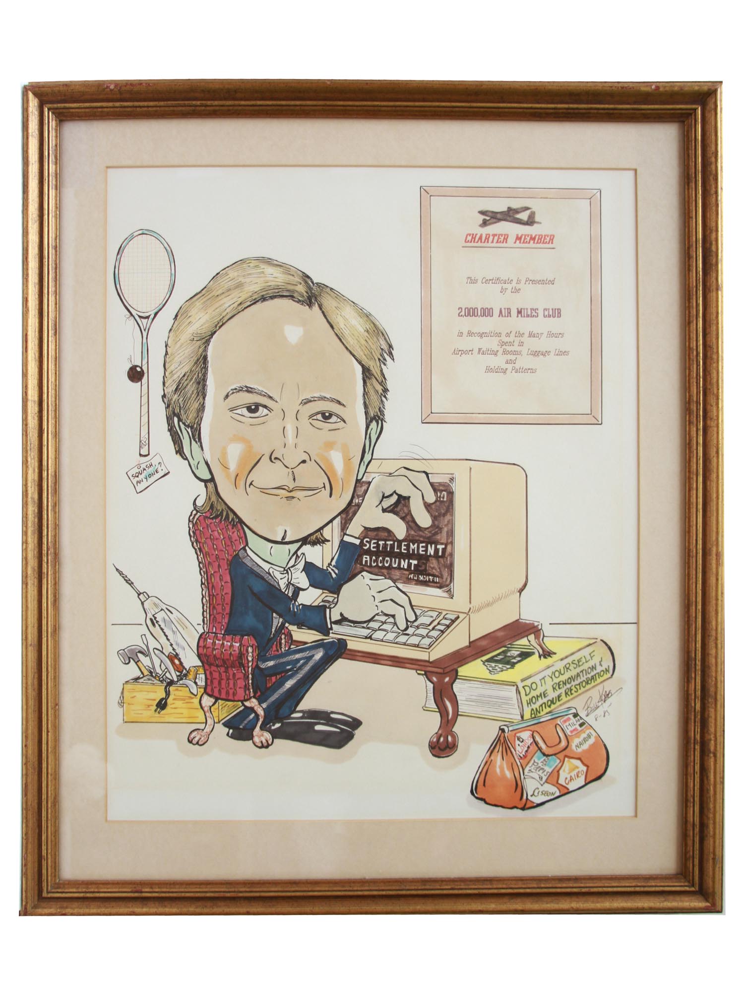 AMERICAN CARICATURE LITHOGRAPH CHARTER MEMBER