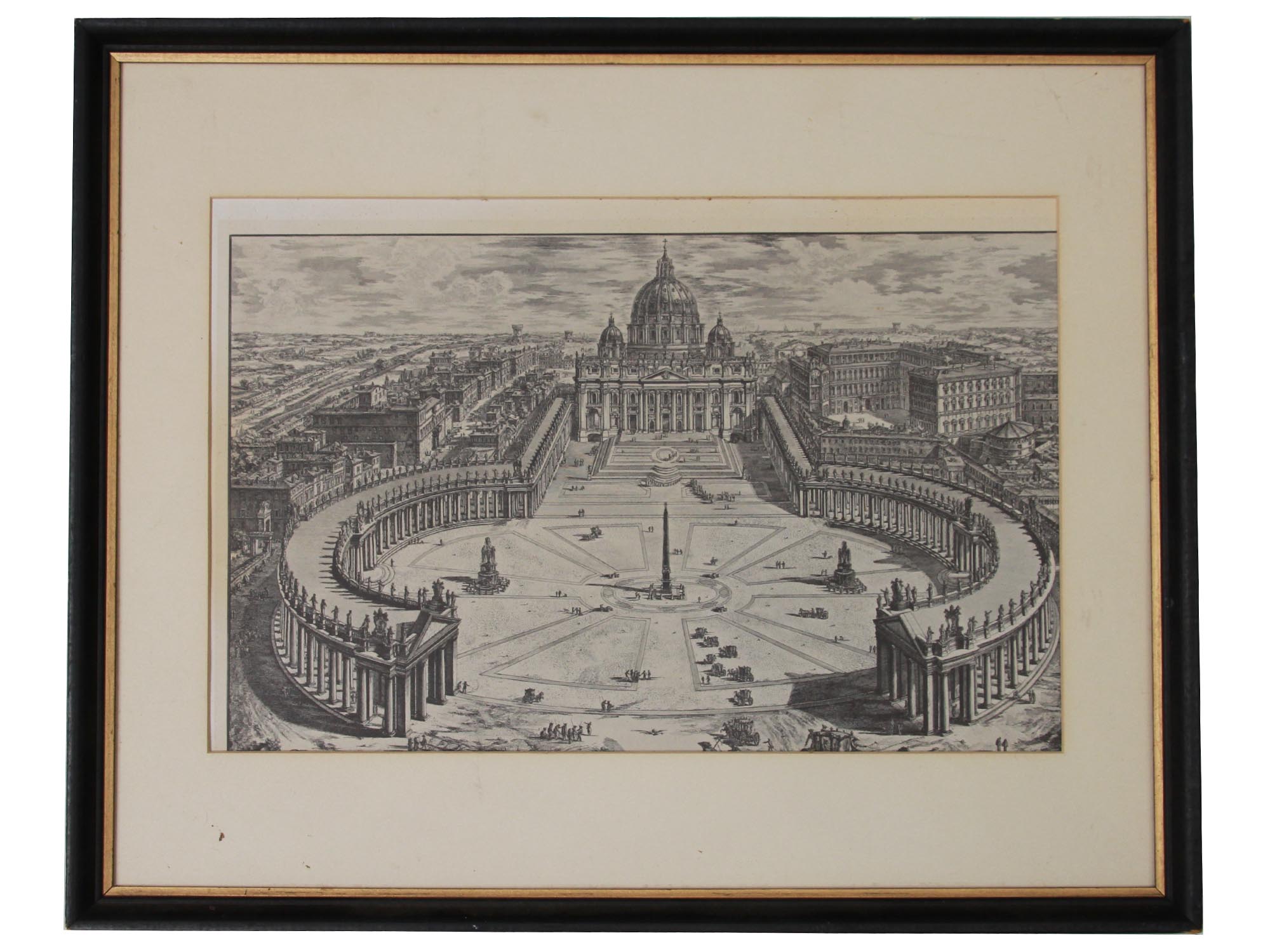 AFTER PIRANESI LITHOGRAPH ENGRAVING ITALIAN VIEWS PIC-4