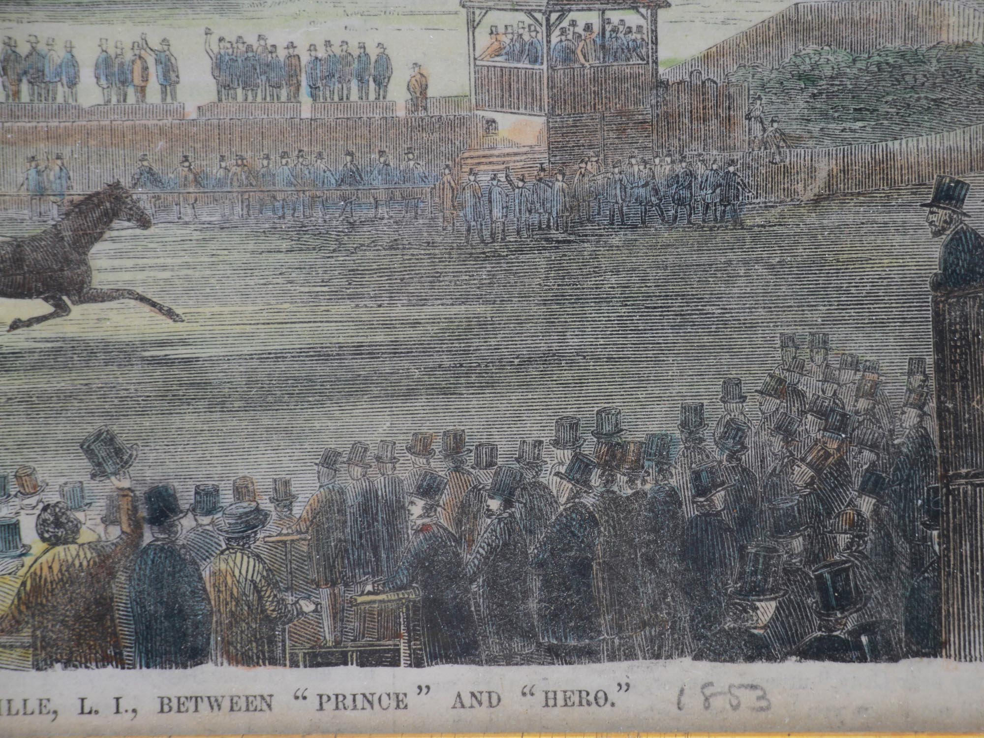 AMERICAN ENGRAVING RACING BY GLEASON DRAWING ROOM PIC-3