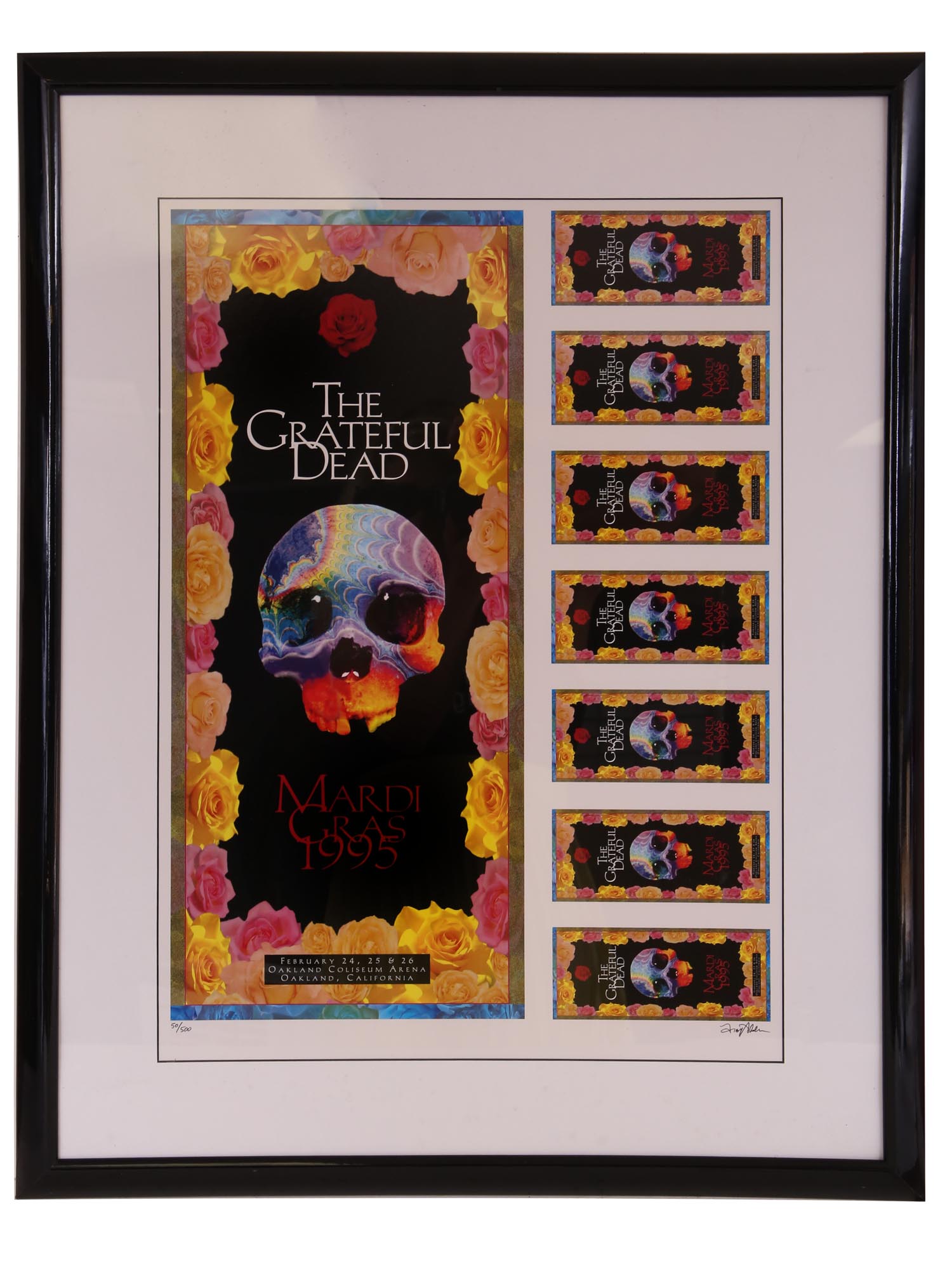 A GREAT DEAD MARDI GRAS 1995 SIGNED POSTER PIC-0