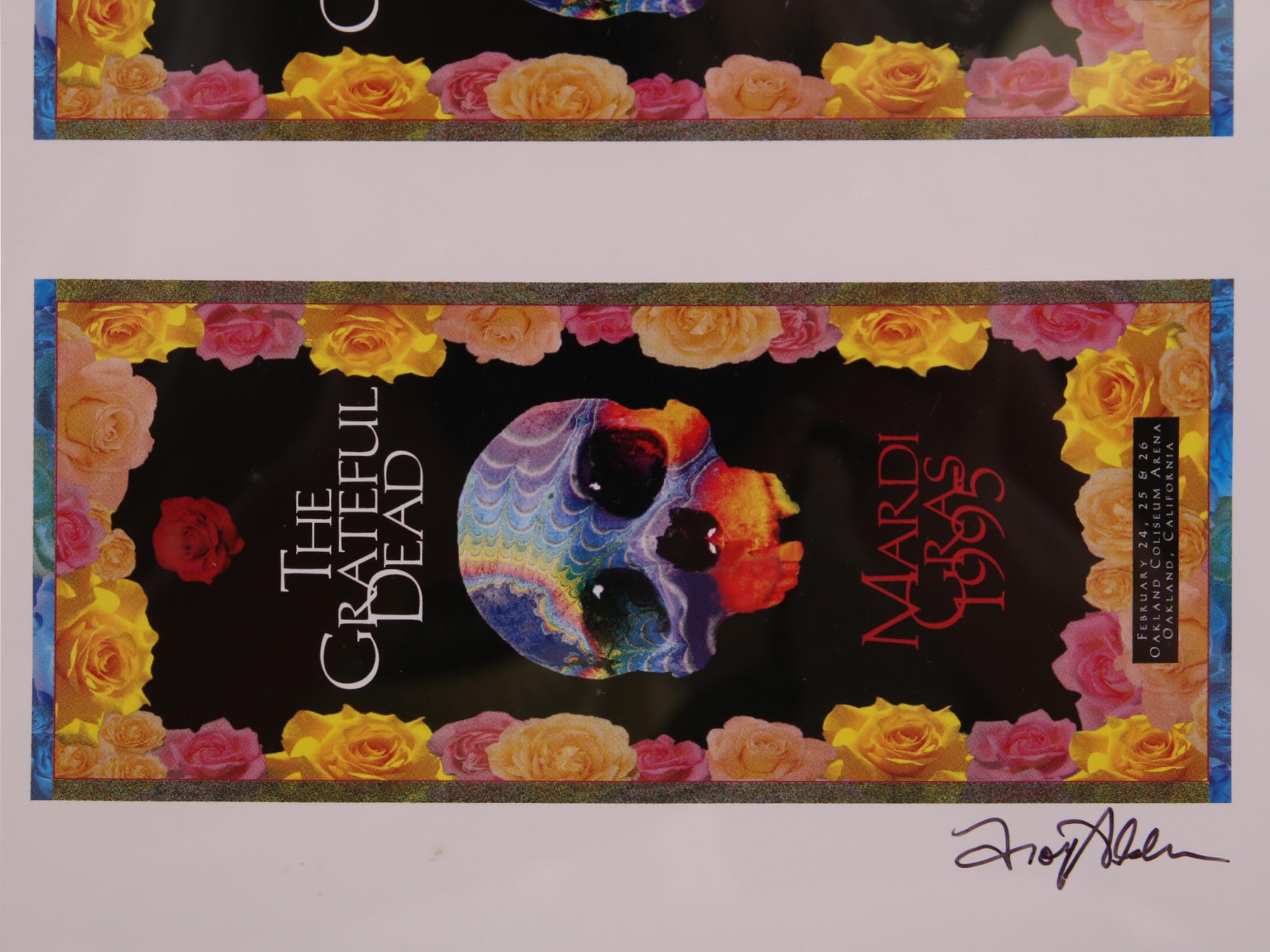 A GREAT DEAD MARDI GRAS 1995 SIGNED POSTER PIC-3