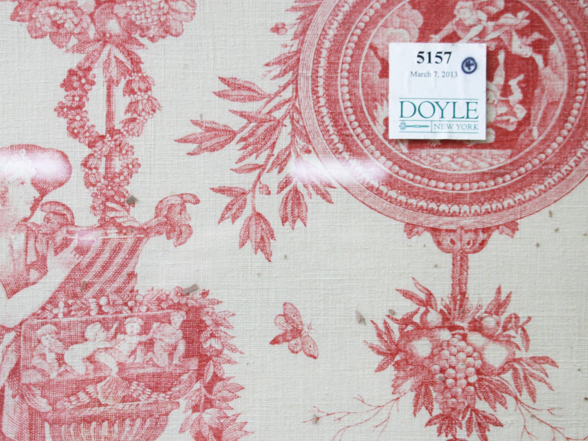 19TH CENTURY FRENCH TOILE DE JOUY FABRIC PANEL PIC-6