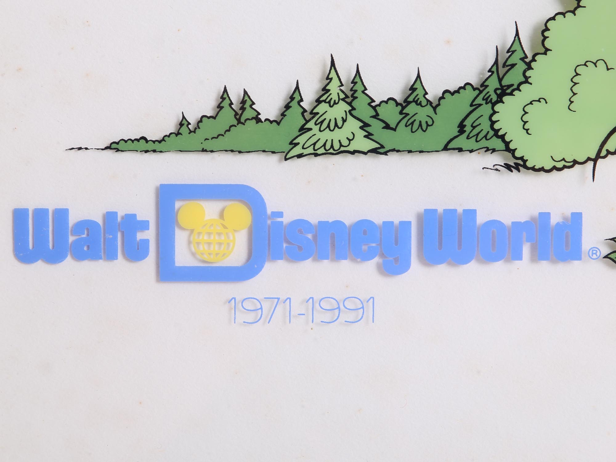 A VINTAGE WALT DISNEY WORLD 20TH ANNIVERSARY CEL PIC-2