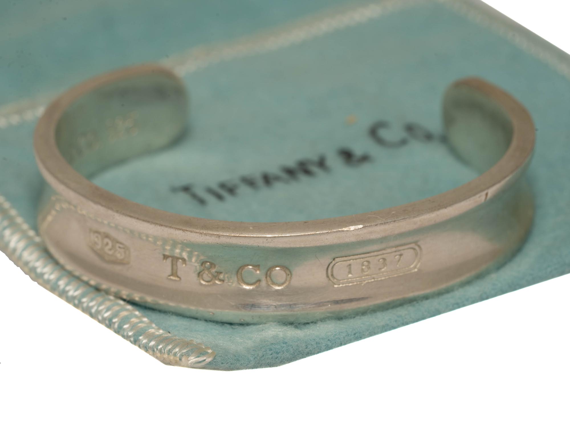 A TIFFANY STERLING SILVER 1837 CUFF BRACELET PIC-1