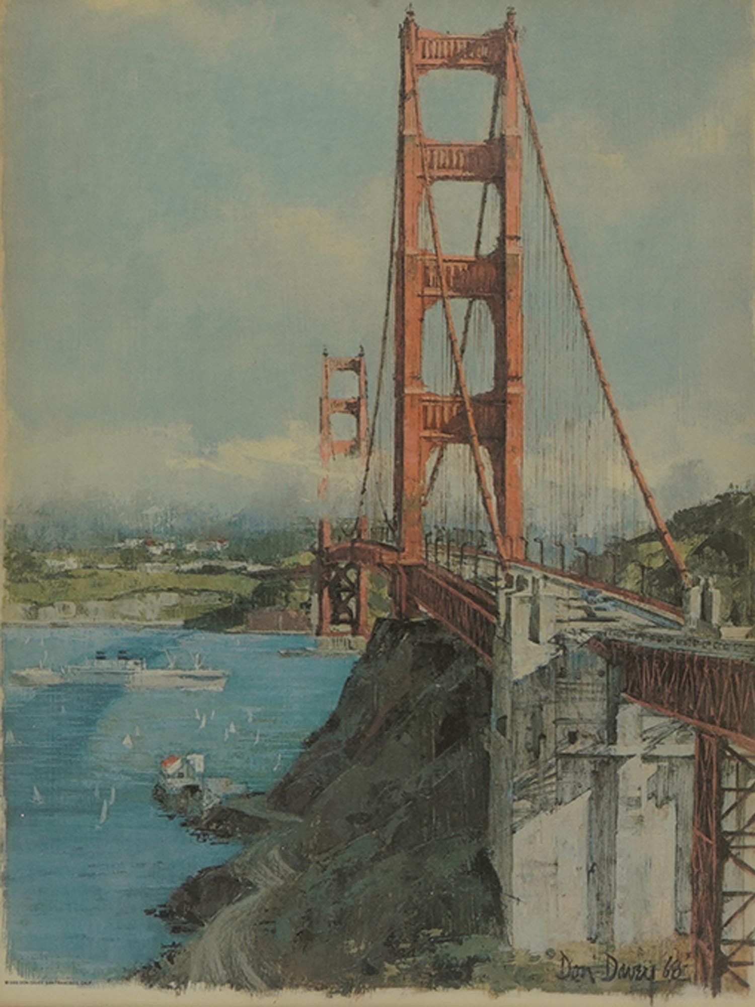 A PAIR OF LITHOGRAPHS SAN FRANCISCO BY DON DAVEY PIC-2