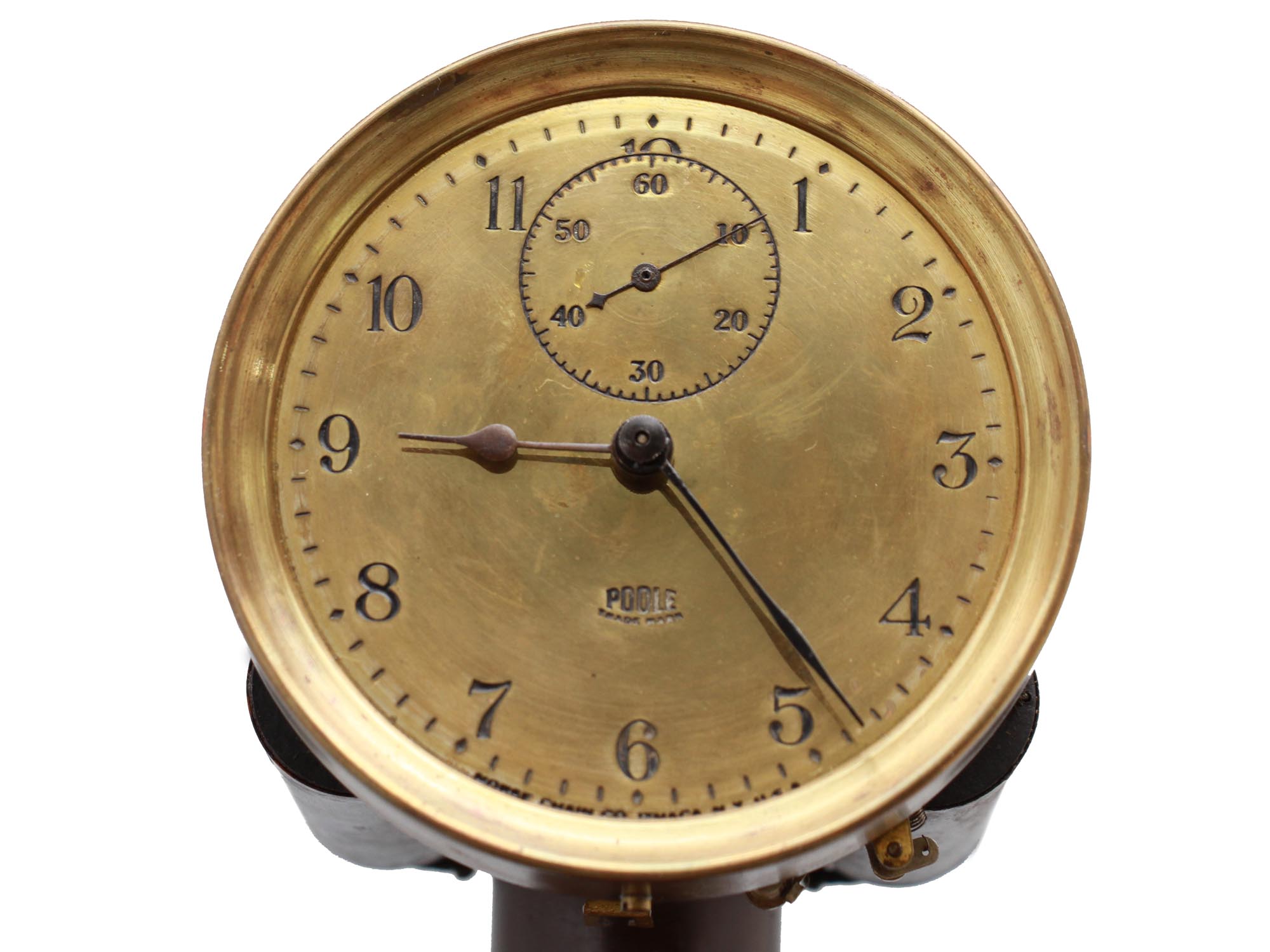 A VINTAGE POOLE DOMED CLOCK PIC-7