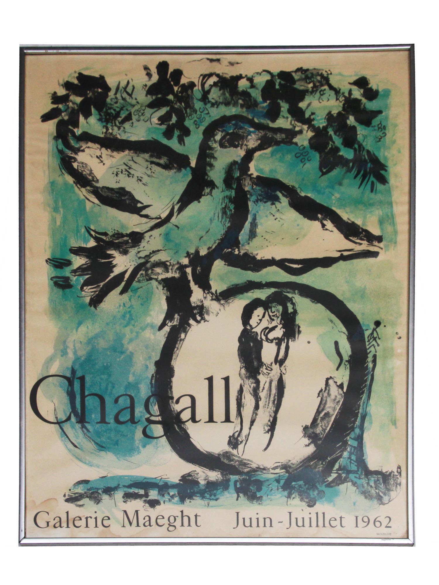 MARC CHAGALL FRENCH LITHOGRAPH EXHIBITION POSTER PIC-0