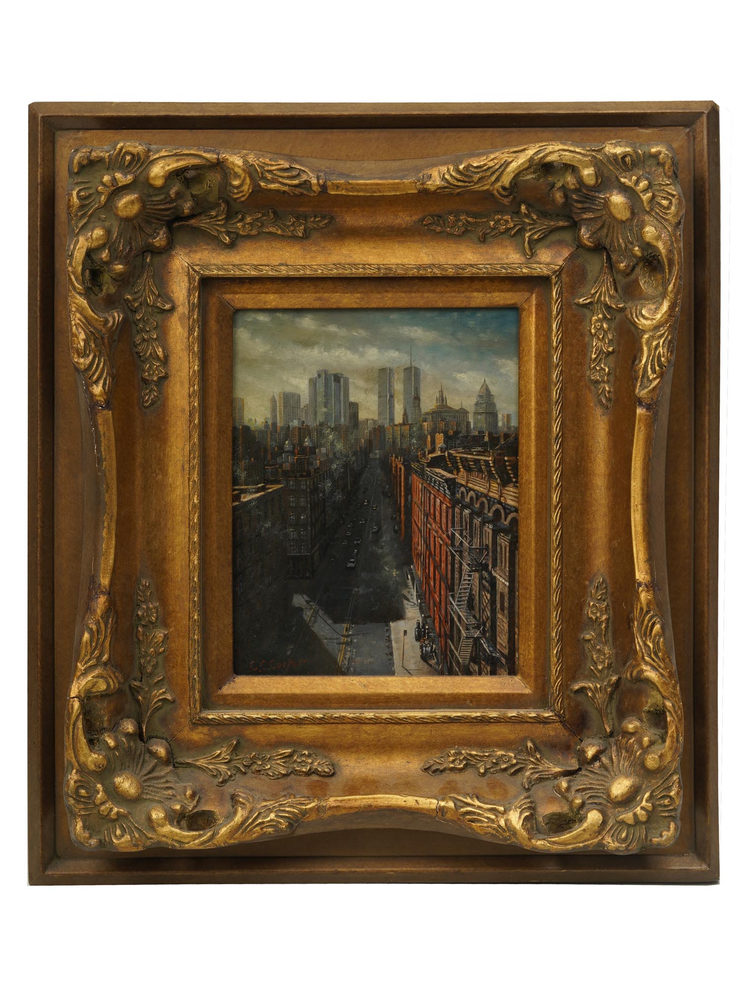 AN OIL PAINTING NEW YORK ATTR. TO CLAUDE COOPER PIC-0