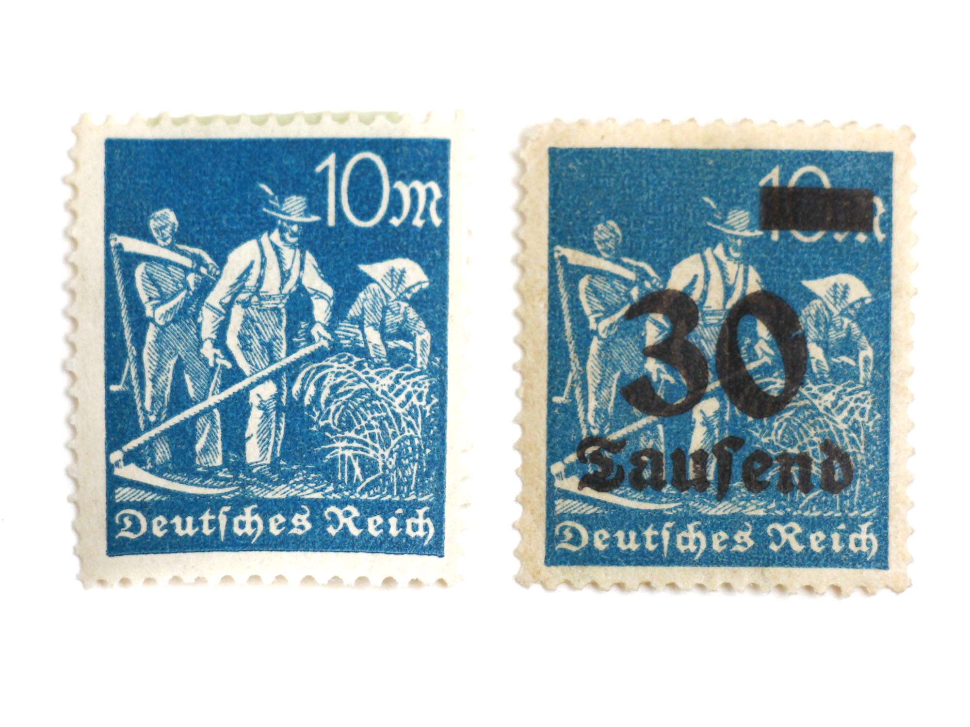 ANTIQUE AND VINTAGE VARIOUS GERMAN POST STAMPS PIC-4