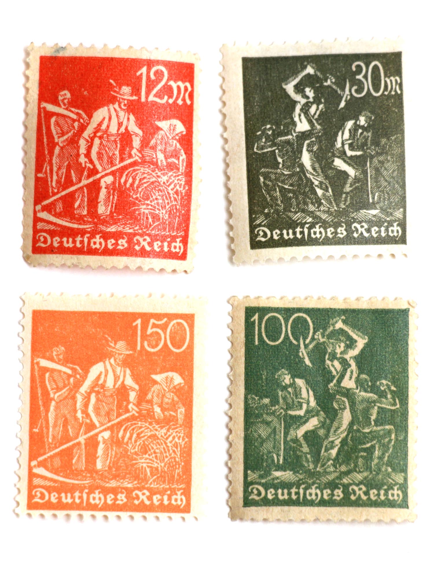 ANTIQUE AND VINTAGE VARIOUS GERMAN POST STAMPS PIC-5