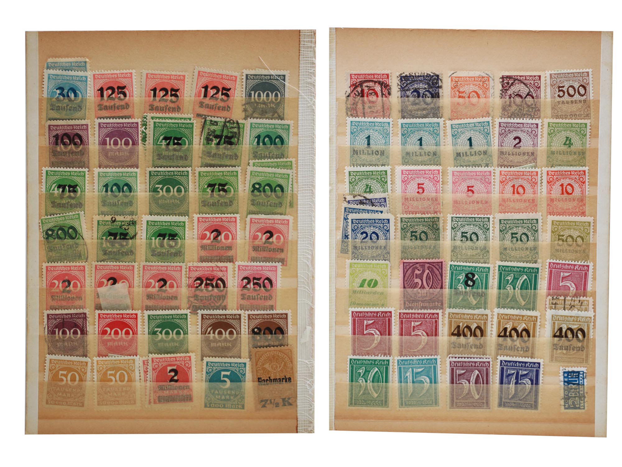 A SET OF VINTAGE GERMAN WEIMAR REPUBLIC STAMPS PIC-0