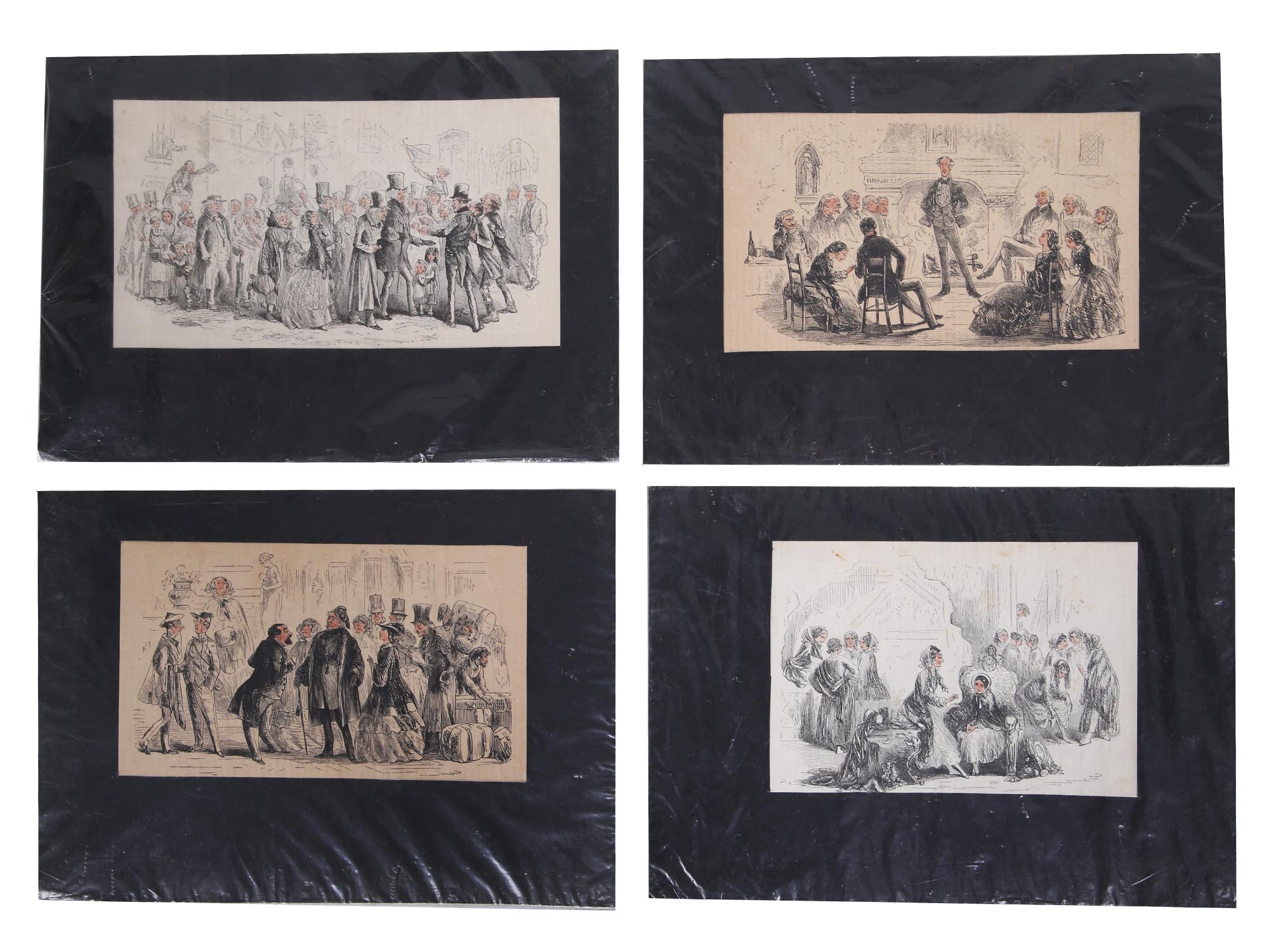 A SET OF DICKENS ETCHINGS BY BROWNE HABLOT KNIGHT PIC-0