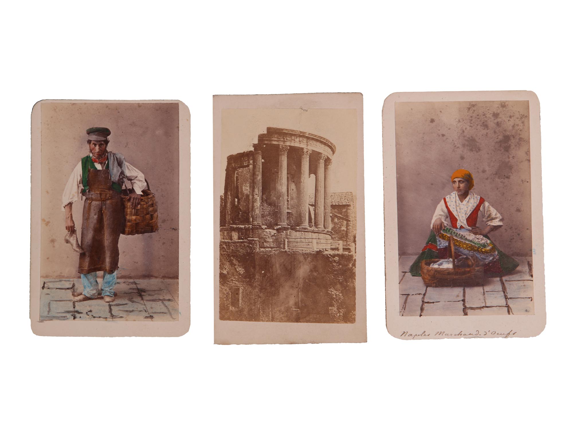 ANTIQUE PHOTOGRAPHS OF ROMAN PEOPLE AND MONUMENTS PIC-2