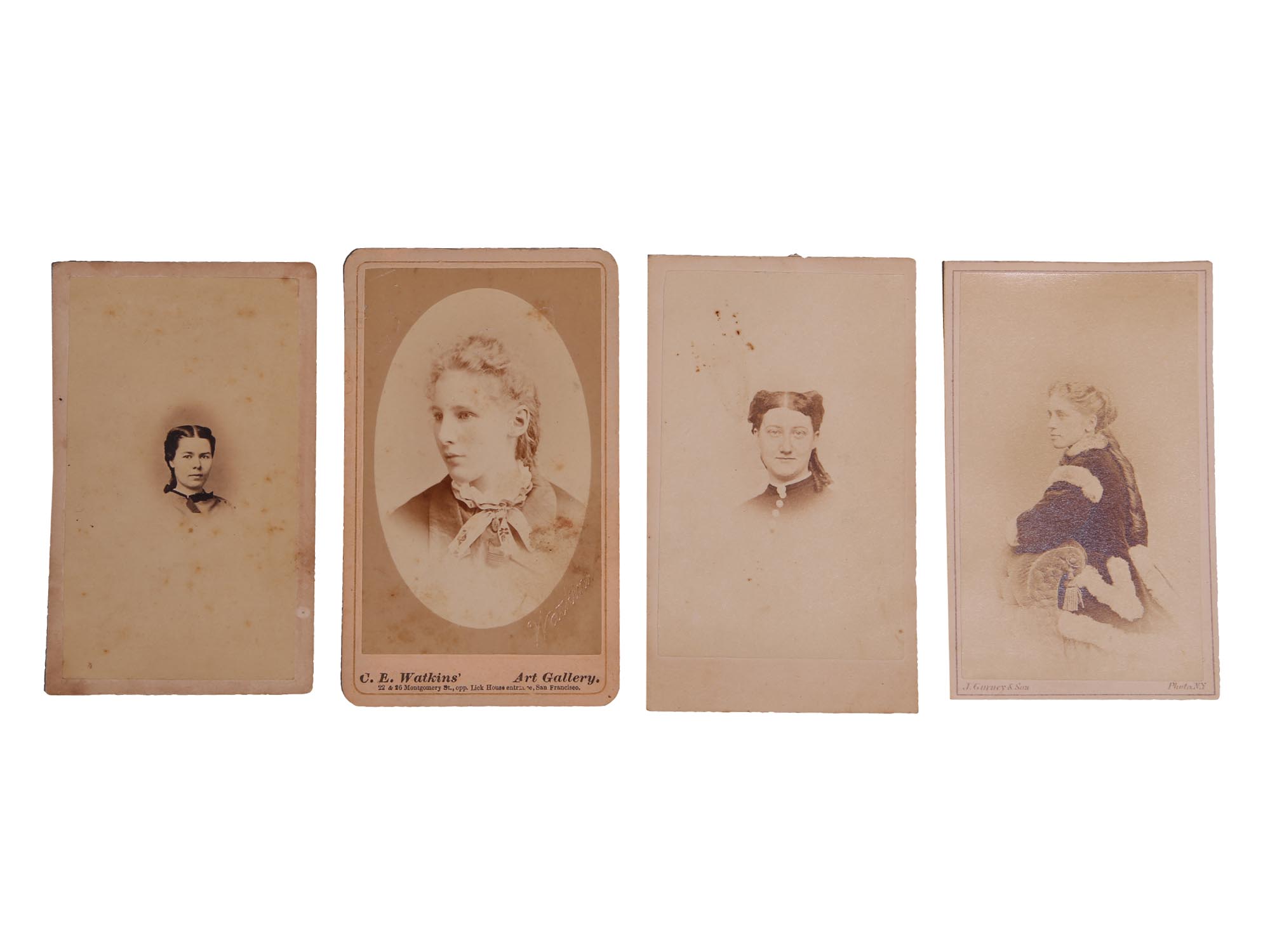 ANTIQUE WOMEN AND KIDS CALOTYPE PHOTO PORTRAITS PIC-2