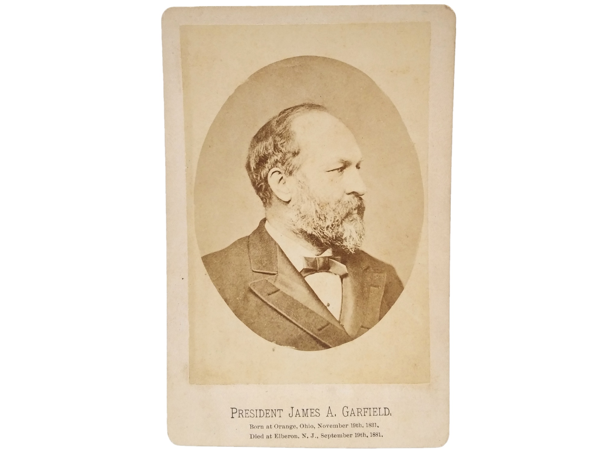 ANTIQUE 1881 PRESIDENT GARFIELD PORTRAIT AND MORE PIC-1