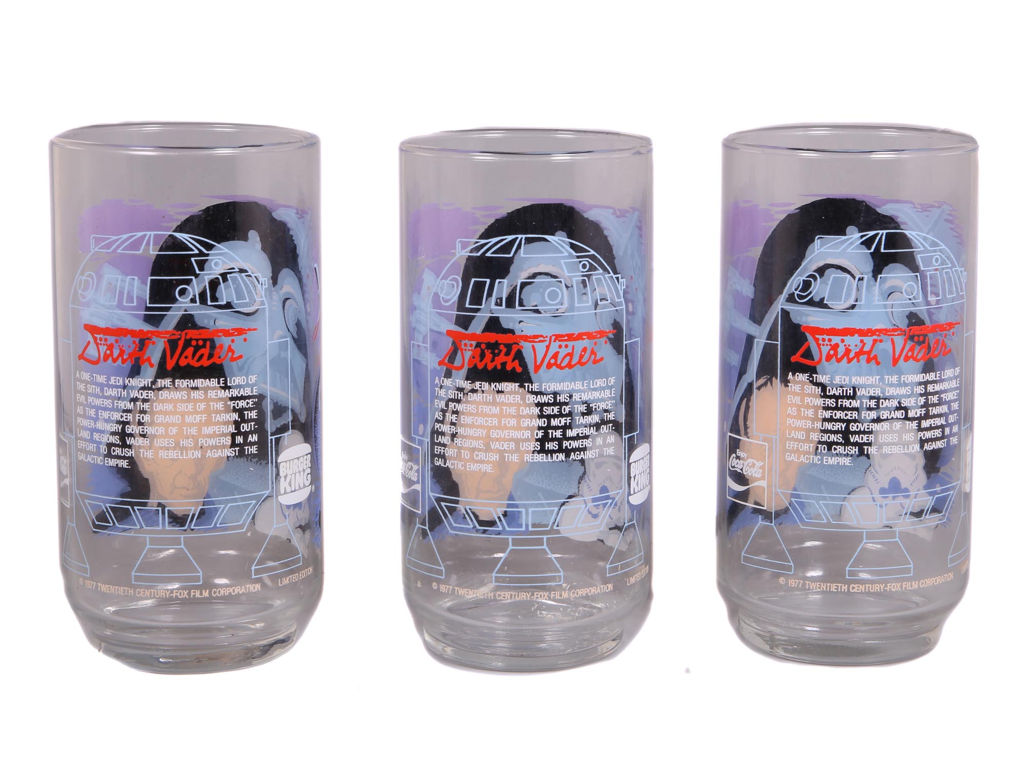 STAR WARS AND DUKE OF DOUBT GLASS SETS VINTAGE PIC-5