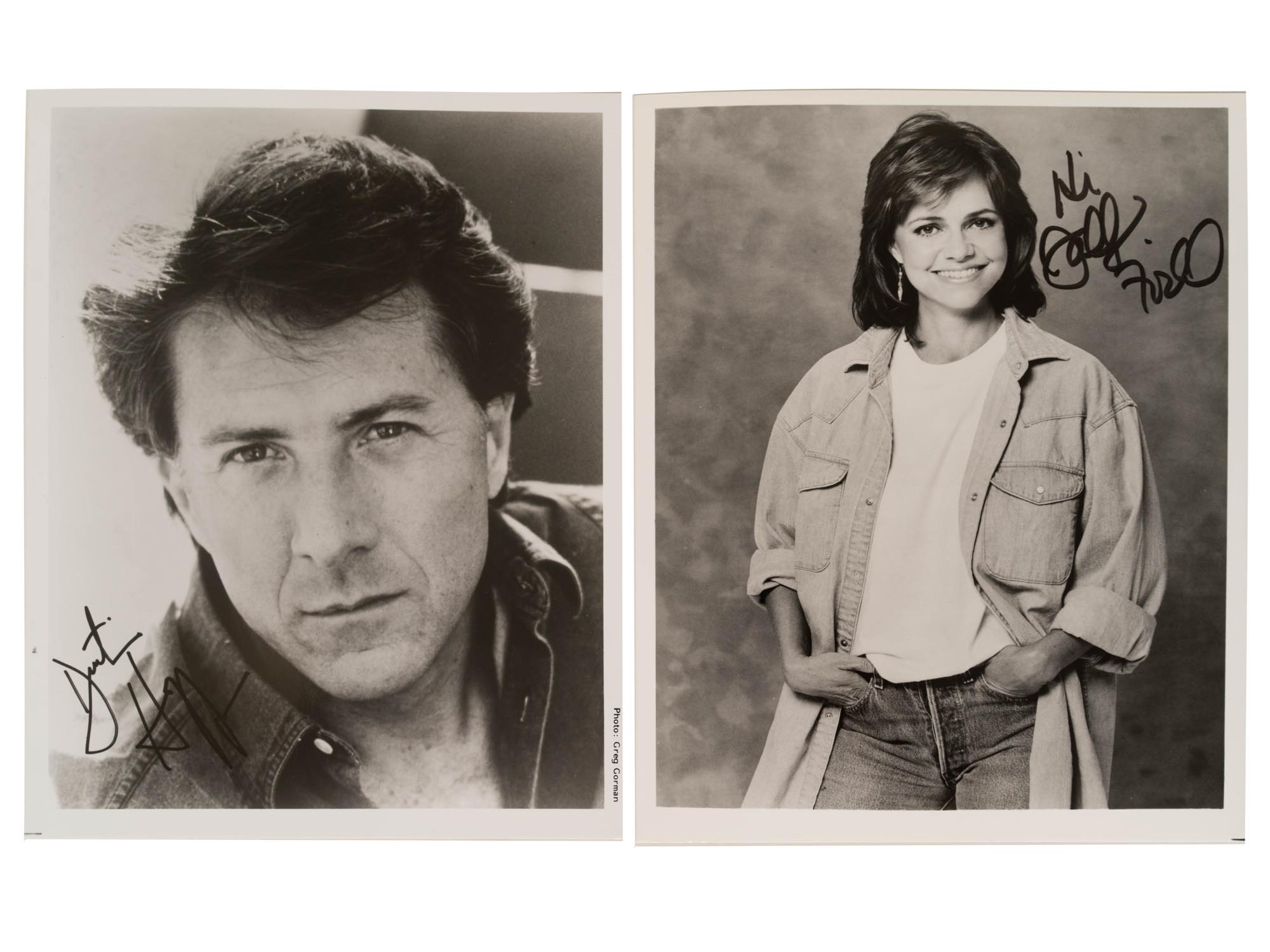 DUSTIN HOFFMAN AND SALLY FIELD AUTOGRAPH PHOTOS PIC-0