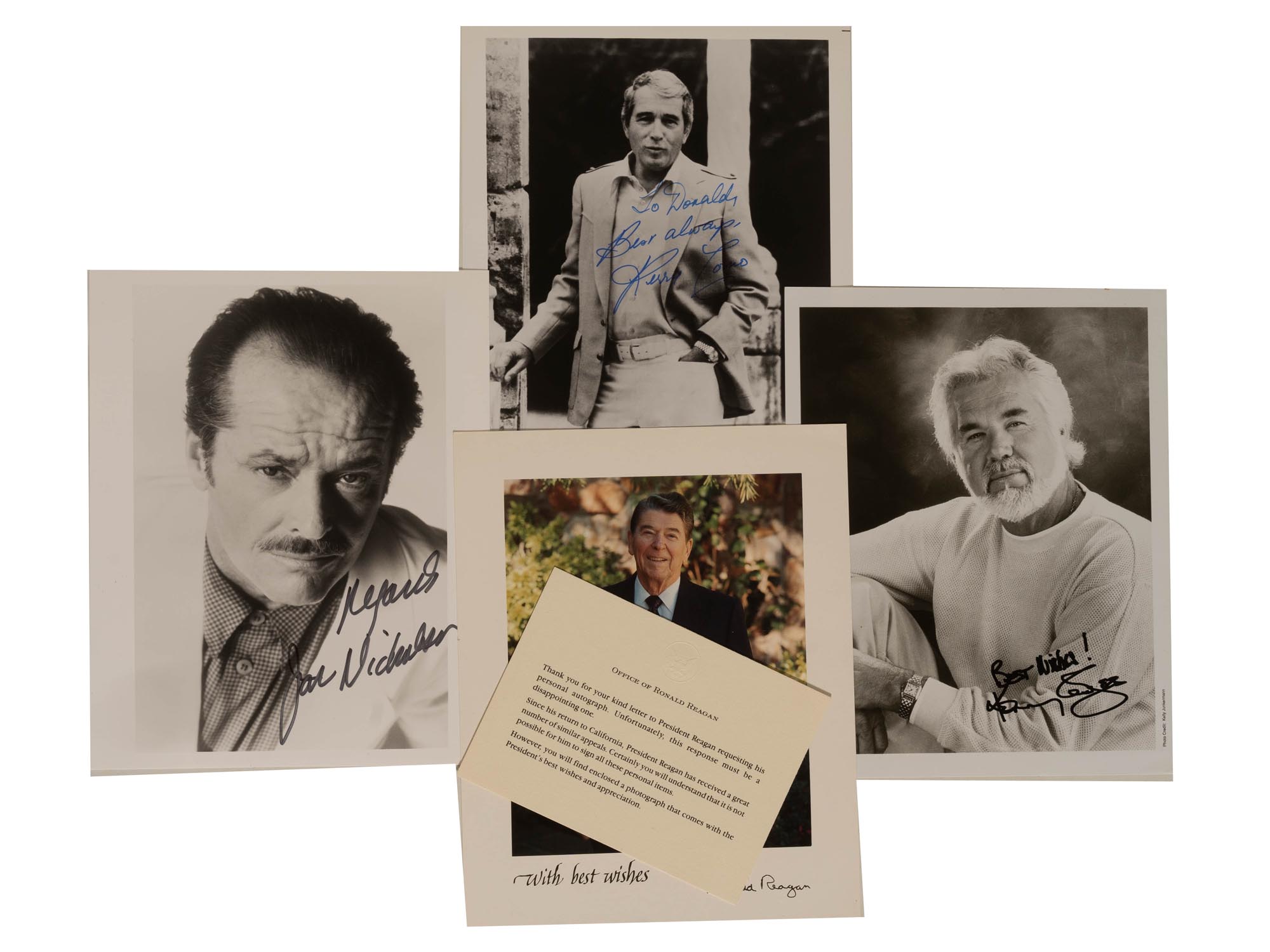 JACK NICHOLSON AND OTHER CELEBRITIES AUTOGRAPHS PIC-0