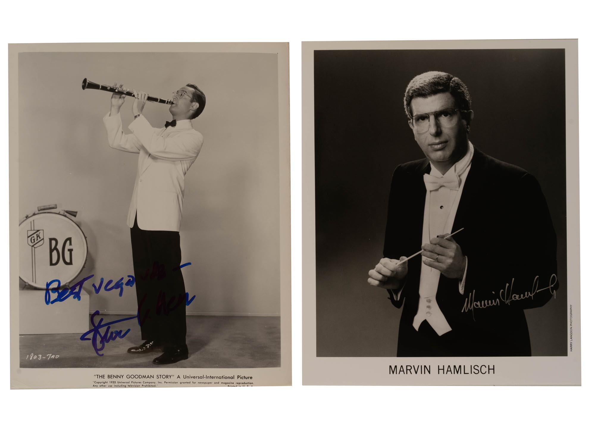 BENNY GOODMAN AND OTHER FAMOUS MUSICIAN AUTOGRAPHS PIC-2