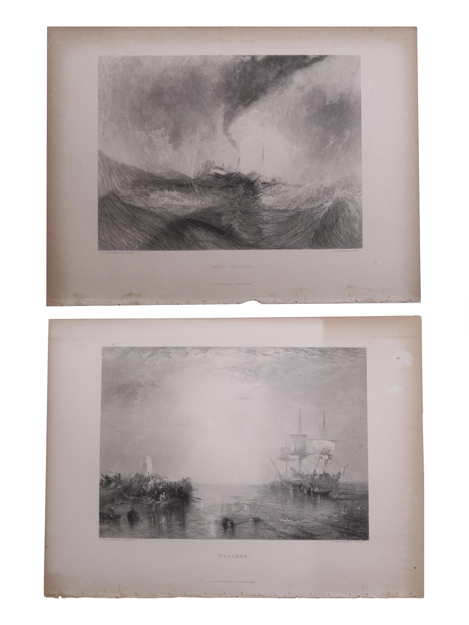 ANTIQUE 1860S PRINT ENGRAVINGS AFTER J W TURNER PIC-0