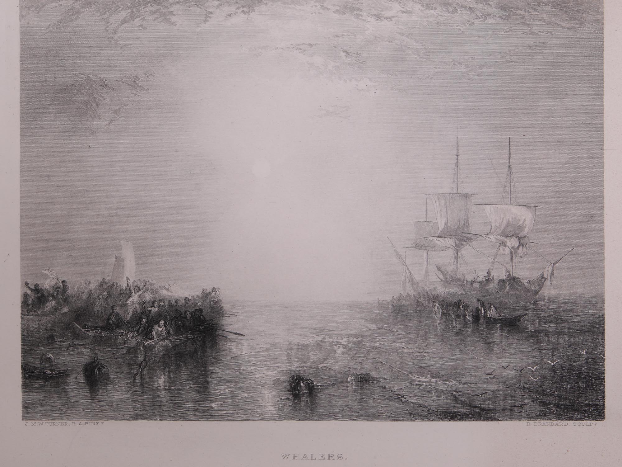 ANTIQUE 1860S PRINT ENGRAVINGS AFTER J W TURNER PIC-3