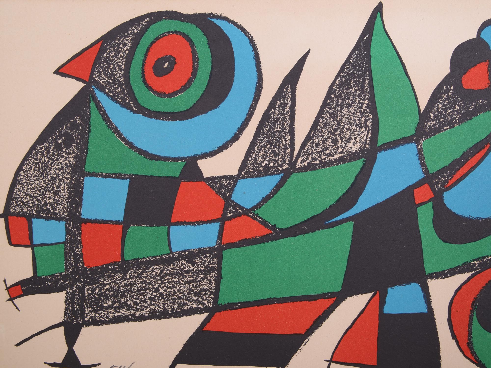 MIRO SCULPTOR JAPAN ORIGINAL LITHOGRAPH PRINT 1974 PIC-1