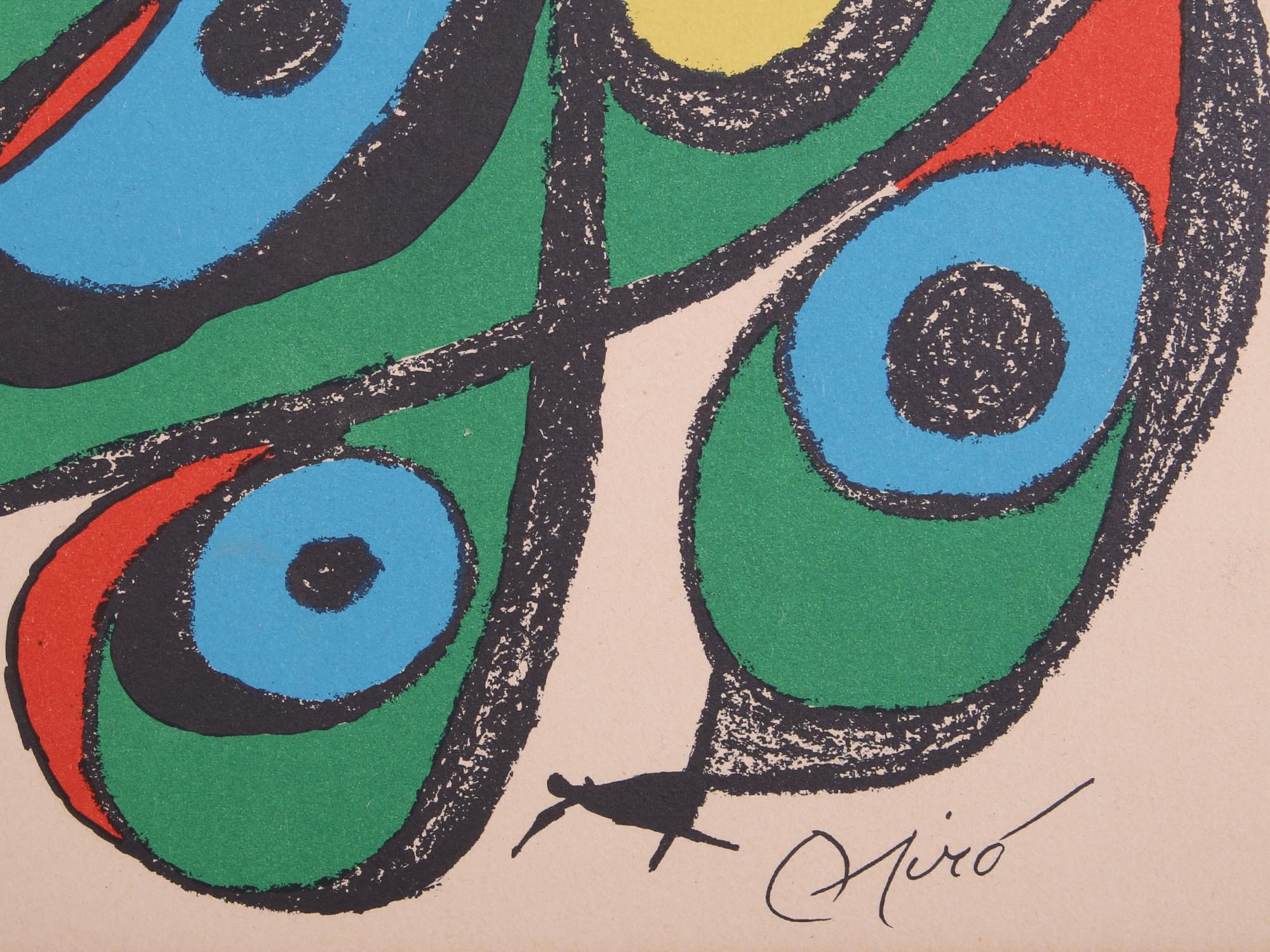 MIRO SCULPTOR JAPAN ORIGINAL LITHOGRAPH PRINT 1974 PIC-2