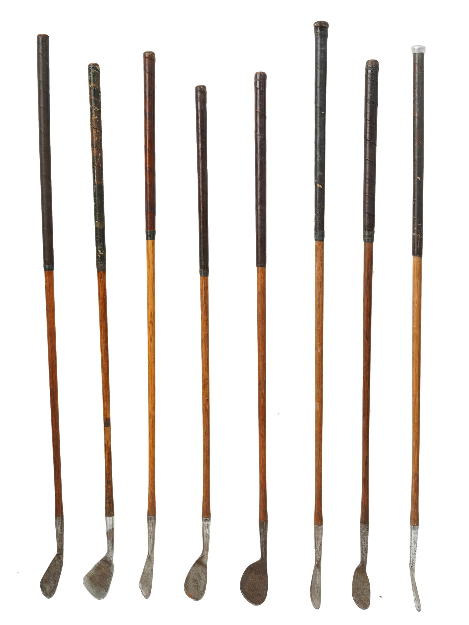 EIGHT VINTAGE GOLF CLUBS COLLECTION PIC-0