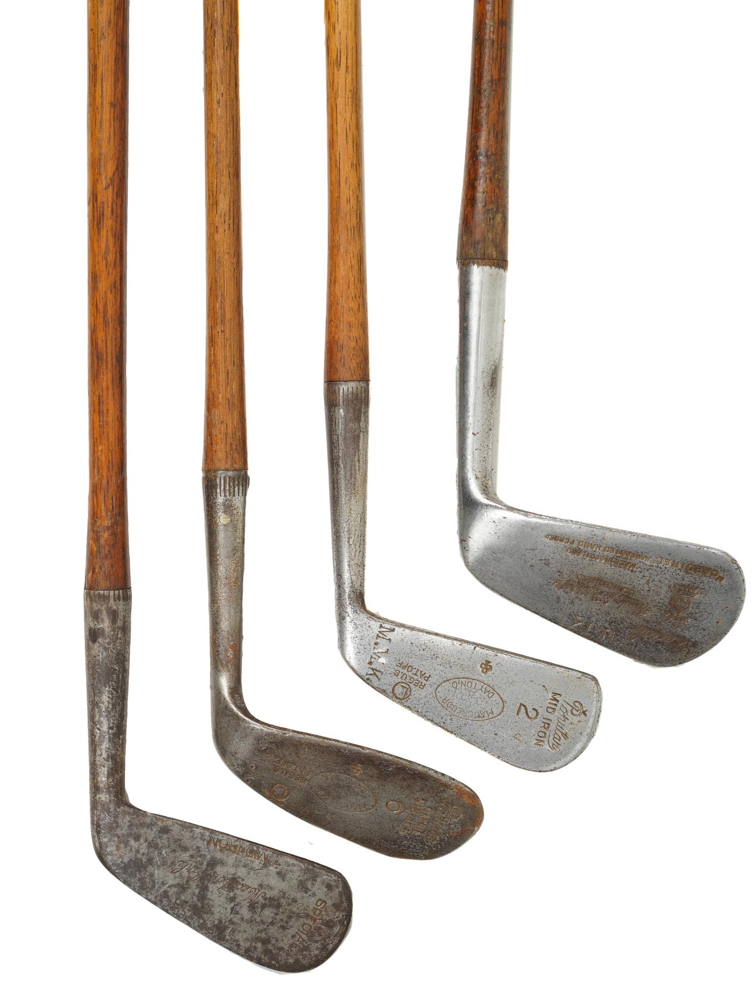 EIGHT VINTAGE GOLF CLUBS COLLECTION PIC-1