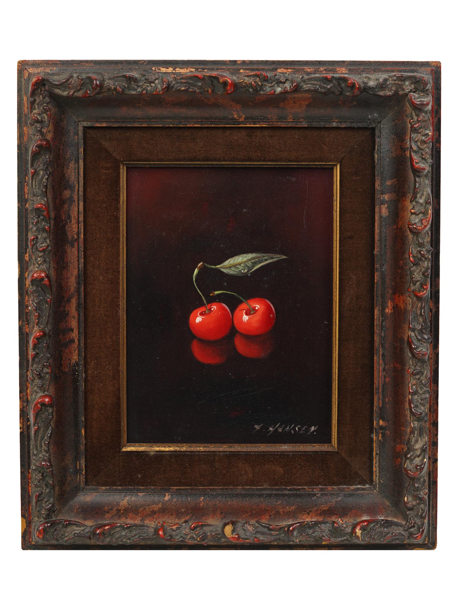 A PAIR OF OIL STILL LIFE PAINTINGS BY AL HANSEN PIC-2