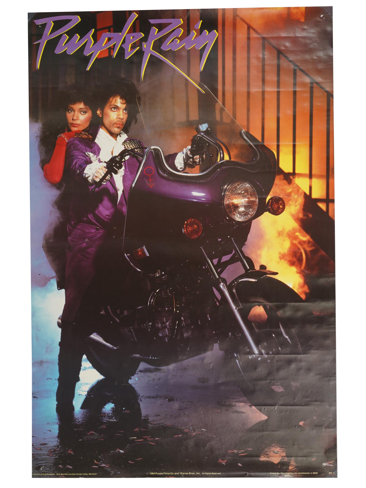 A LOT OF THREE ORIGINAL MUSICIAN PRINCE POSTERS PIC-1