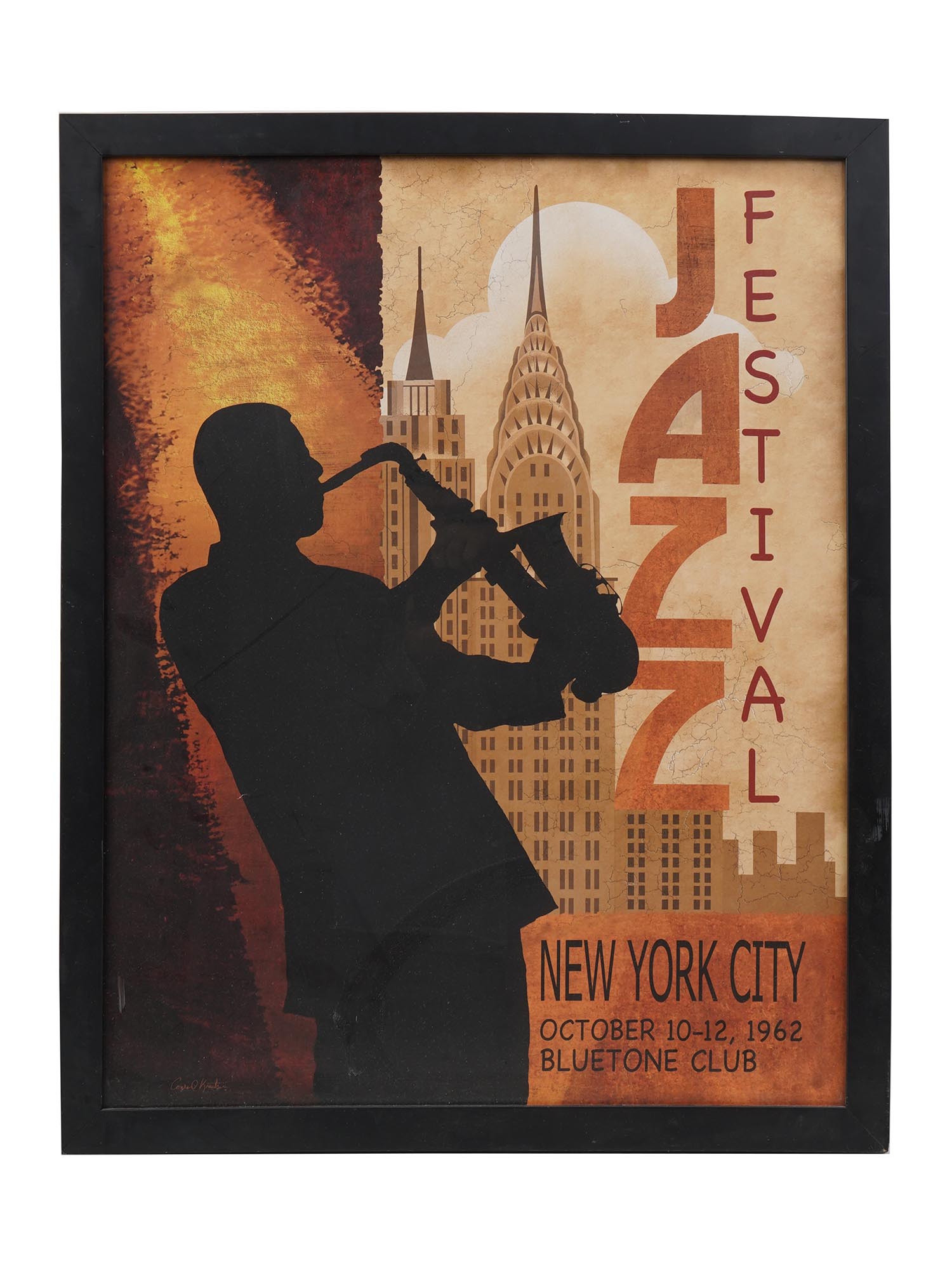 JAZZ FESTIVAL NEW YORK POSTER BY CONRAD KNUTSEN PIC-0