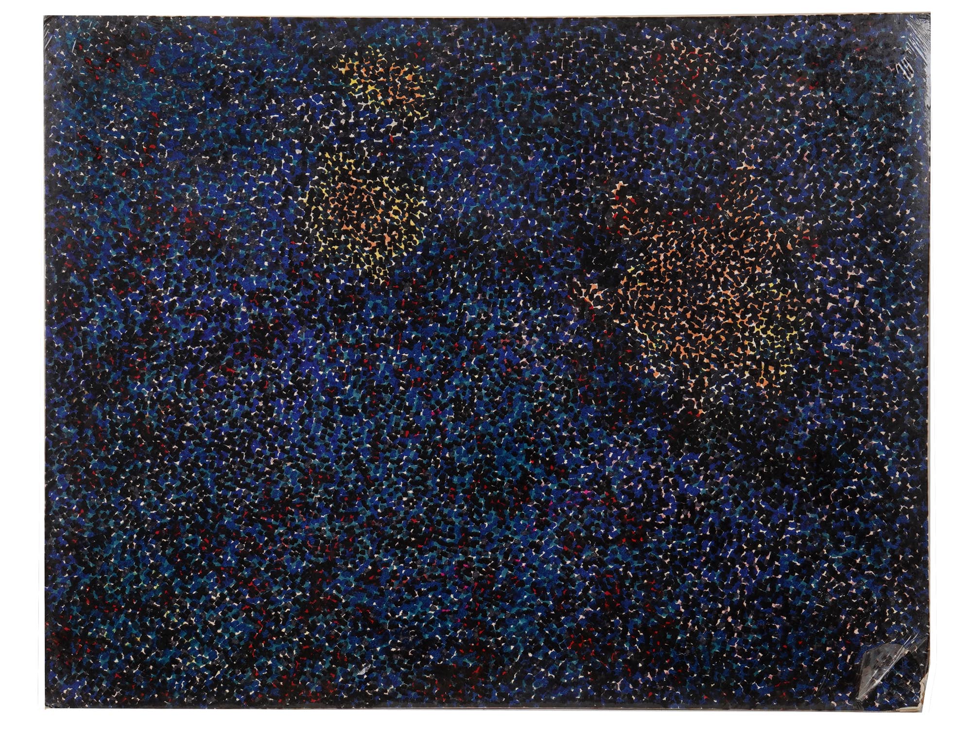 ABSTRACT POINTILLIST PAINTING BY CLAUDE PELIEU PIC-0