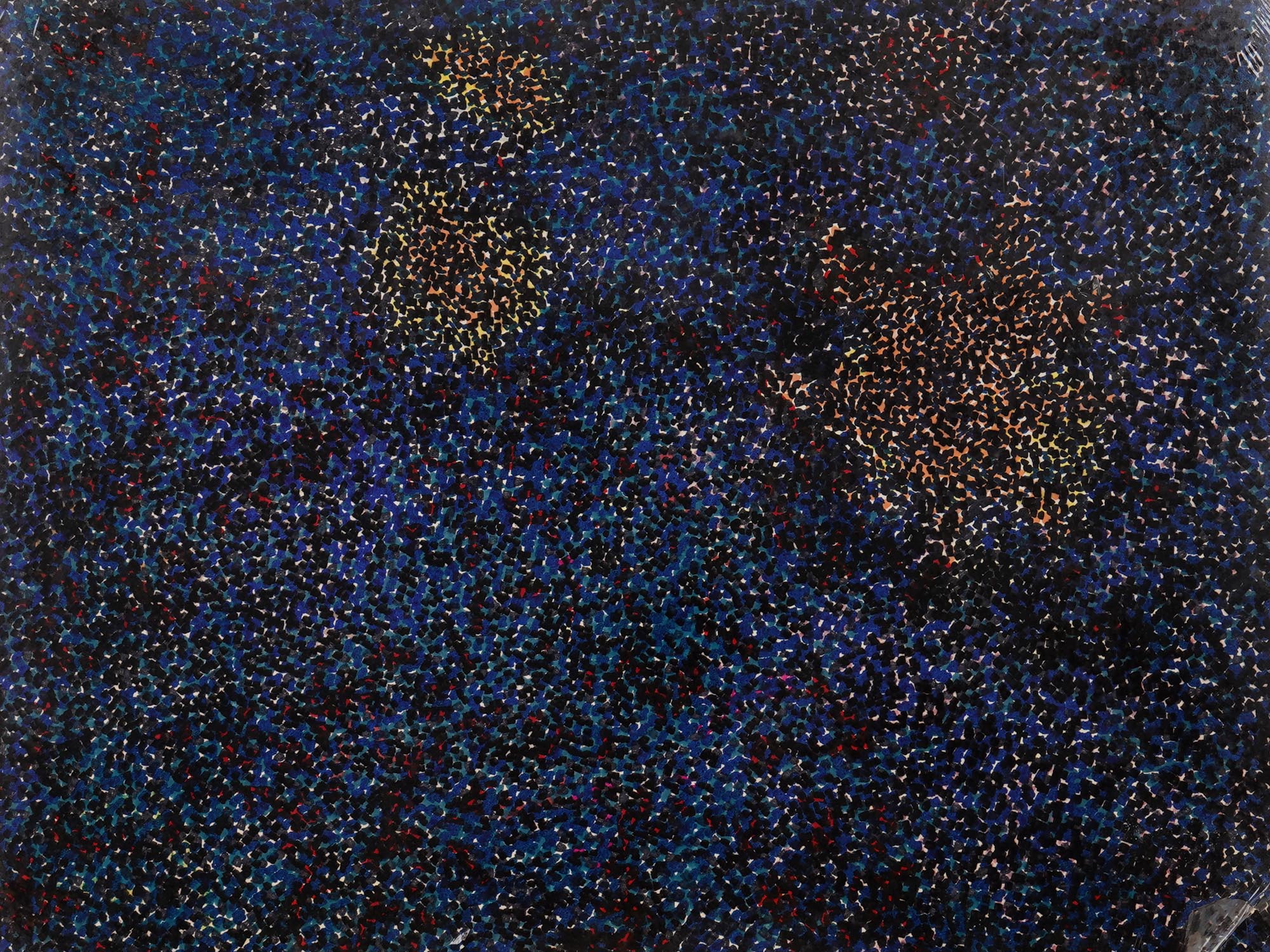 ABSTRACT POINTILLIST PAINTING BY CLAUDE PELIEU PIC-1