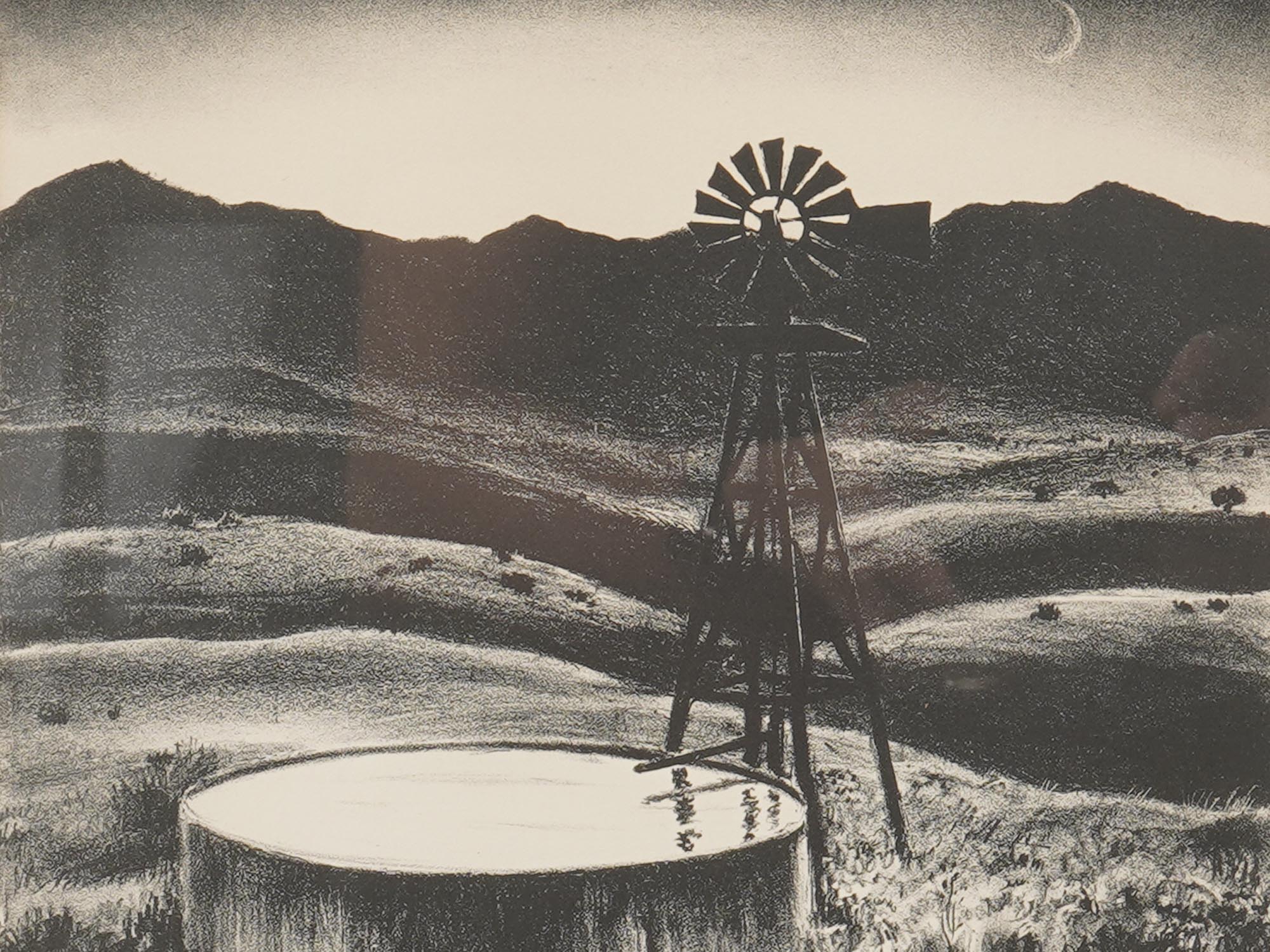 AMERICAN ETCHING LANDSCAPE BY PETER HURD PIC-1