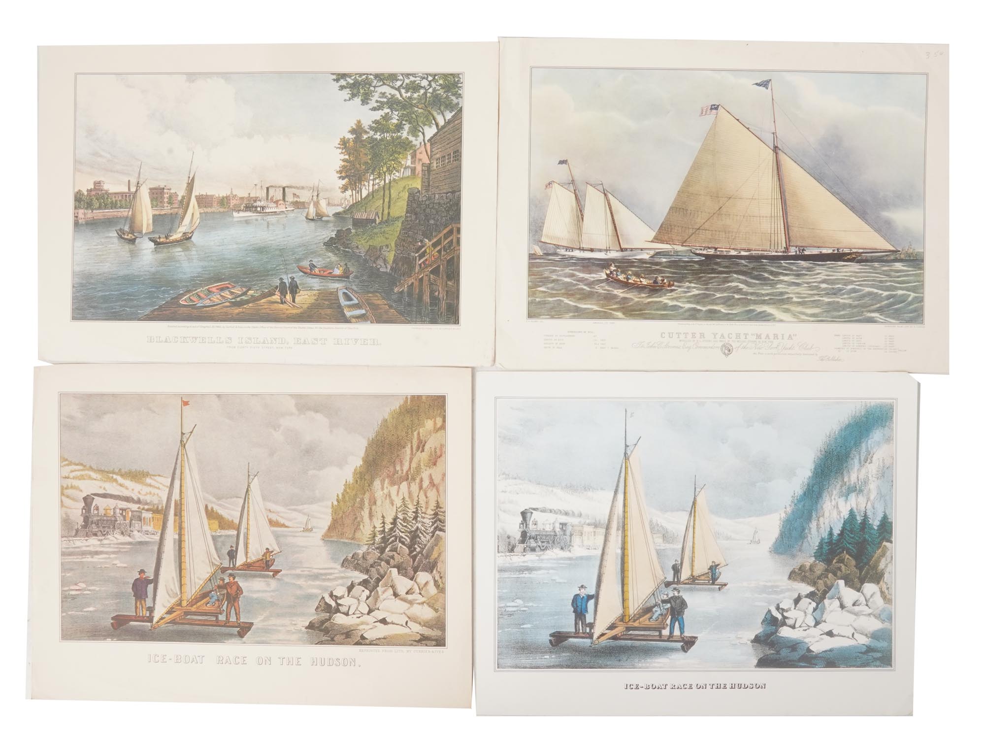 ANTIQUE SEASCAPE LITHOGRAPHS BY CURRIER & IVES PIC-2