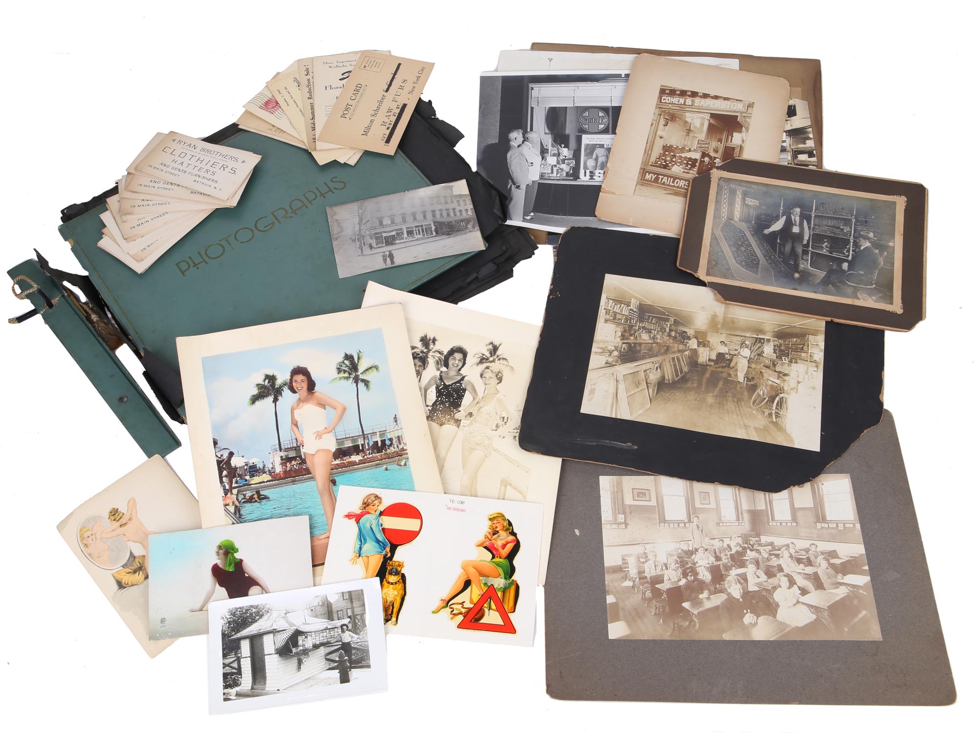 OLD PHOTOGRAPHS ALBUM MIAMI AND COMMERCE THEMES